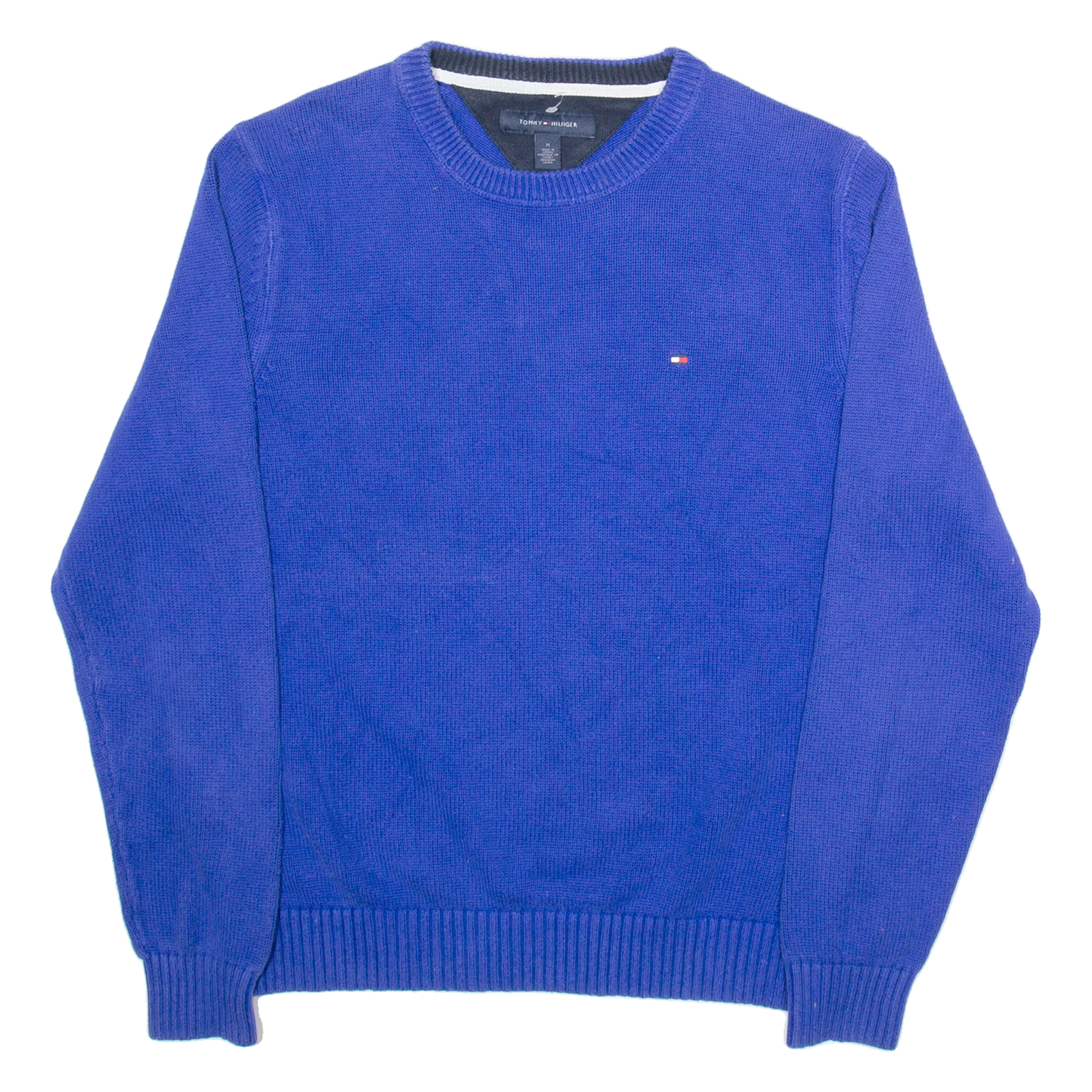TOMMY HILFIGER Mens Jumper Blue Tight Knit M Refurbished - N/A refurbished available on Cerqular