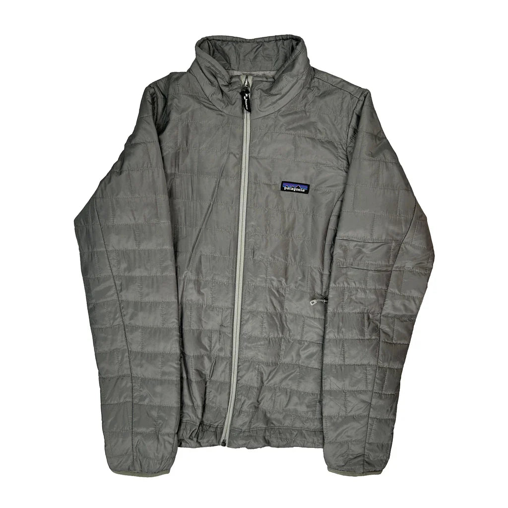 Patagonia Puffer - Medium Grey Polyester Refurbished - Thrifted (note: this is a term often used to describe second- refurbished available on Cerqular