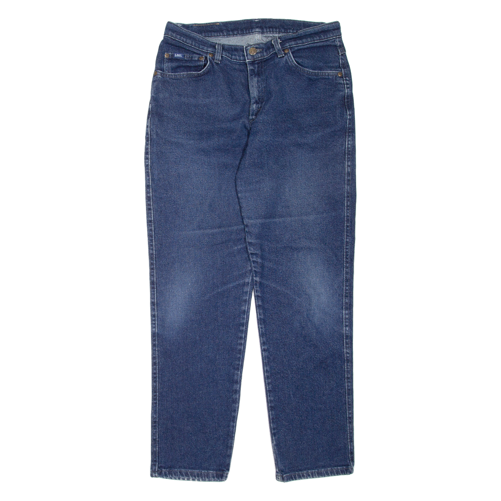 LEE Womens Jeans Blue Regular Mom Stone Wash W32 L30 Refurbished - N/A refurbished available on Cerqular