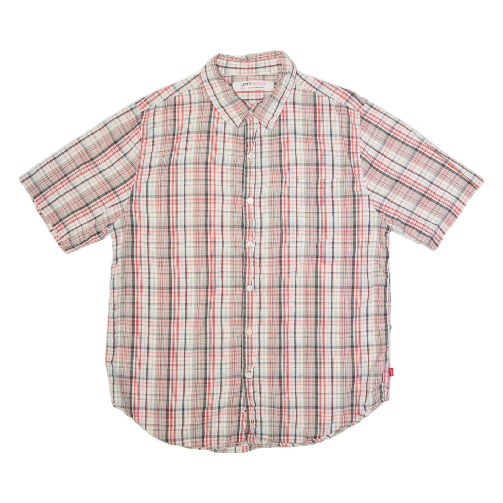 LEVI'S Mens Shirt Red Plaid XL Refurbished - N/A refurbished available on Cerqular
