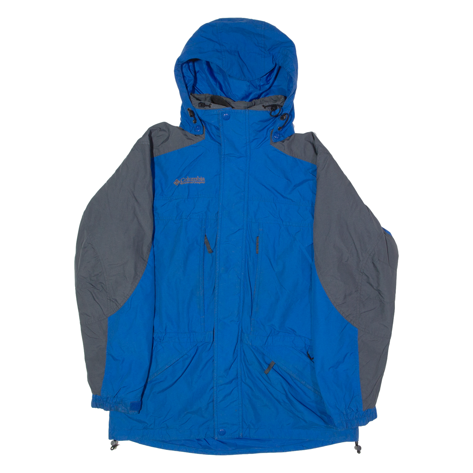 COLUMBIA 2 in 1 Mens Coat Blue Hooded Colourblock M Refurbished - N/A refurbished available on Cerqular