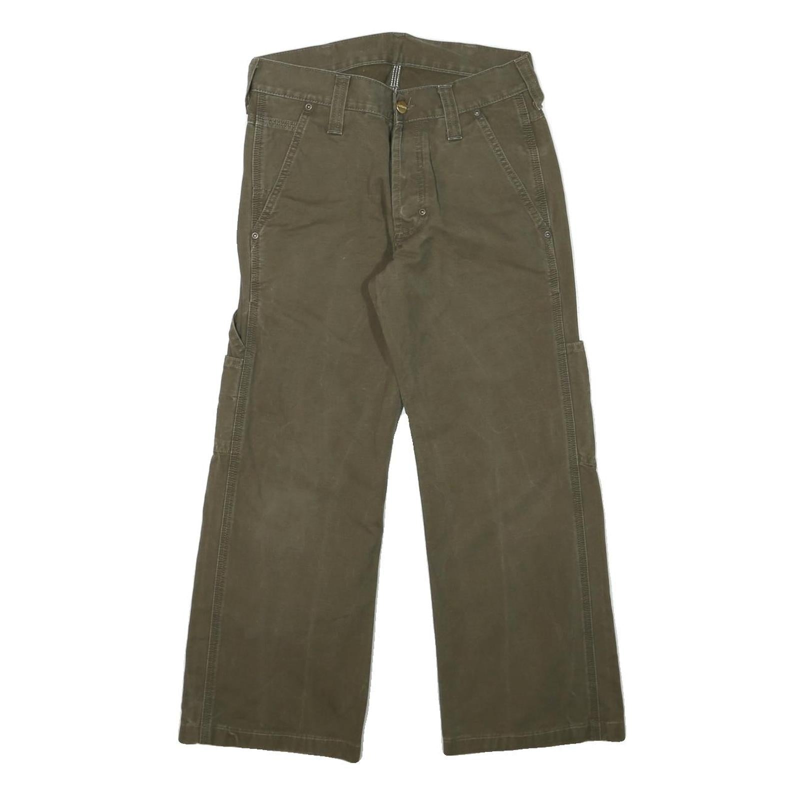 Buy CARHARTT Mens Regular Fit Brown Cotton Blend Zip Trousers W28 L25 Durable Refurbished - $57.19 CARHARTT Mens Regular Fit Brown Cotton Blend Zip Trousers W28 L25 Durable Refurbished - N/A refurbished available on Cerqular