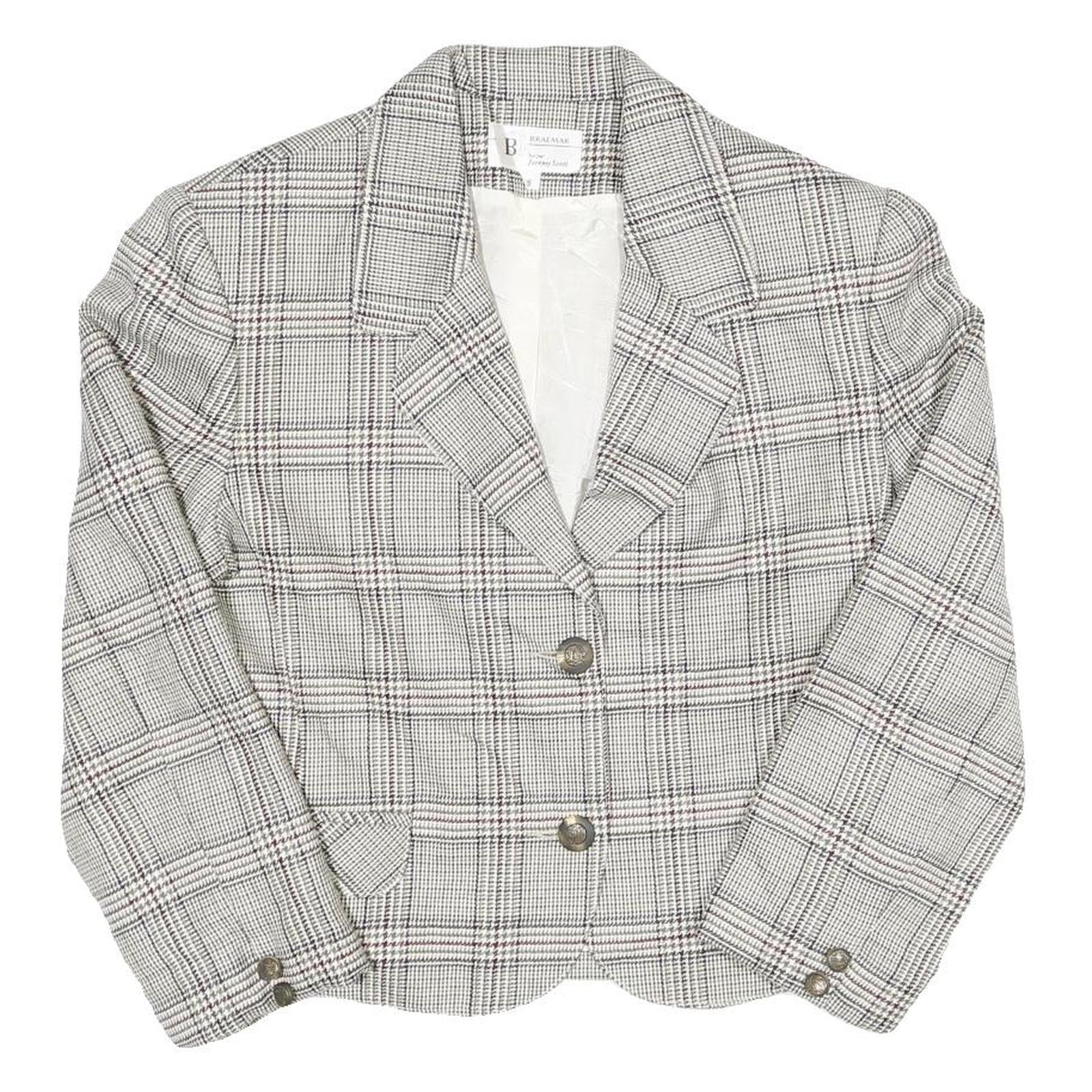 Buy Womens Grey & White Check Button Jacket UK 8 Cotton Blend Classic Tailored Refurbished - $48.09 Womens Grey & White Check Button Jacket UK 8 Cotton Blend Classic Tailored Refurbished - N/A refurbished available on Cerqular