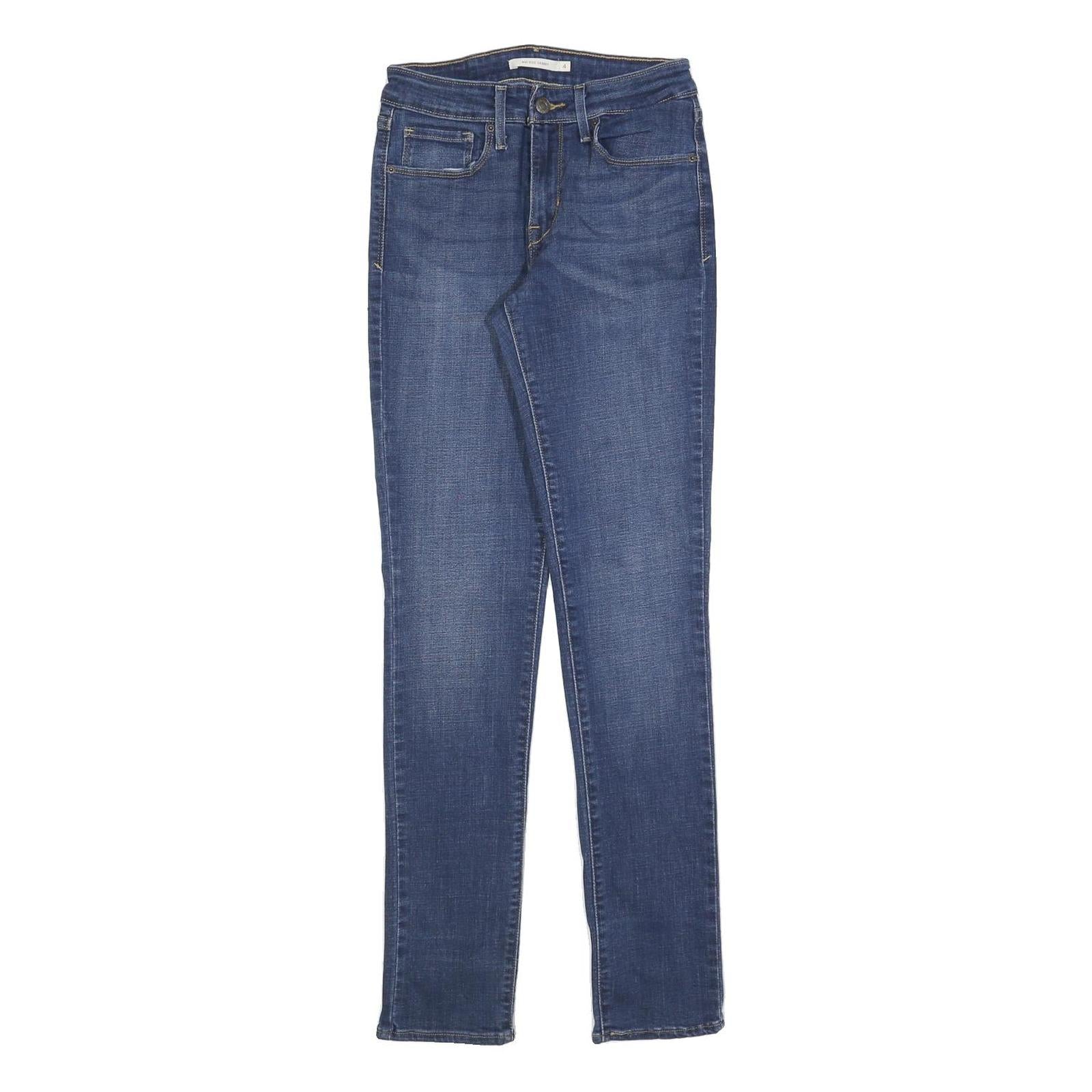 LEVI'S Womens Jeans Blue Slim Skinny Denim Medium Wash W27 L32 Refurbished - N/A refurbished available on Cerqular