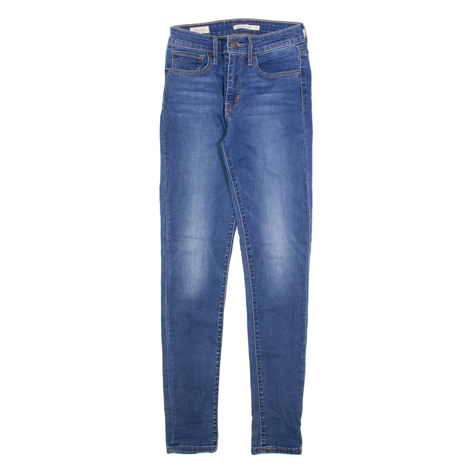 LEVI'S 721 Big E Womens Jeans Blue Slim Skinny W27 L32 Refurbished - N/A refurbished available on Cerqular