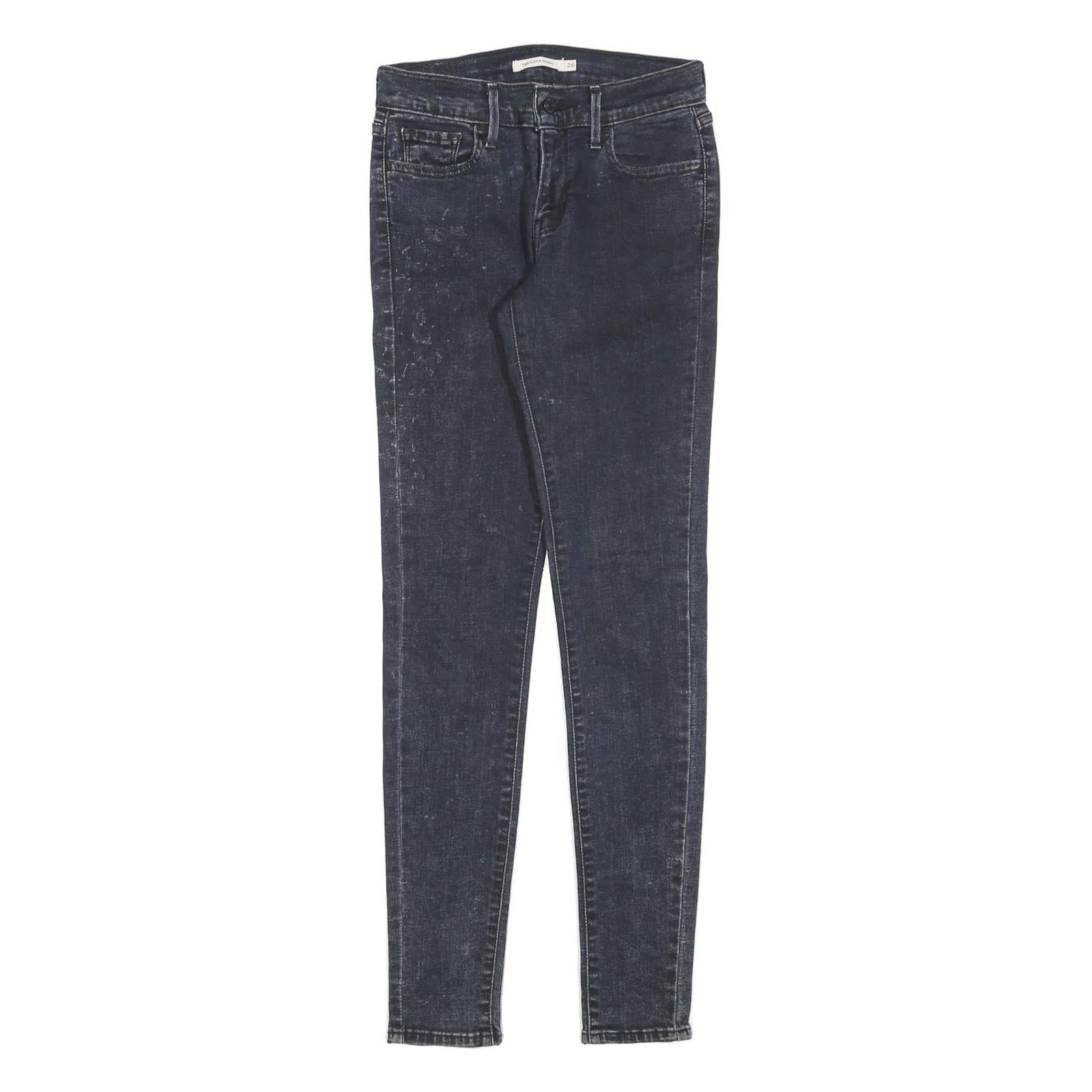 LEVI'S 710 Womens Jeans Blue Slim Skinny Denim W26 L30 Stretch Casual Refurbished - N/A refurbished available on Cerqular