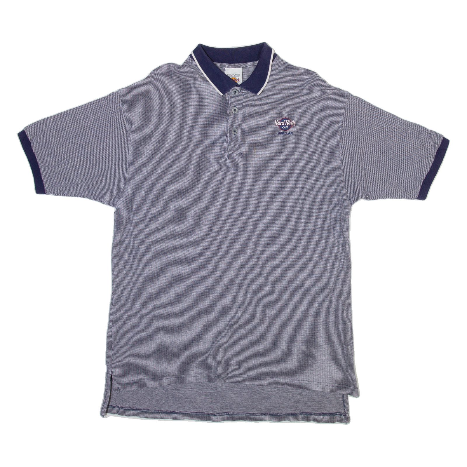 HARD ROCK CAFE Mens Polo Shirt Grey L Refurbished - N/A refurbished available on Cerqular