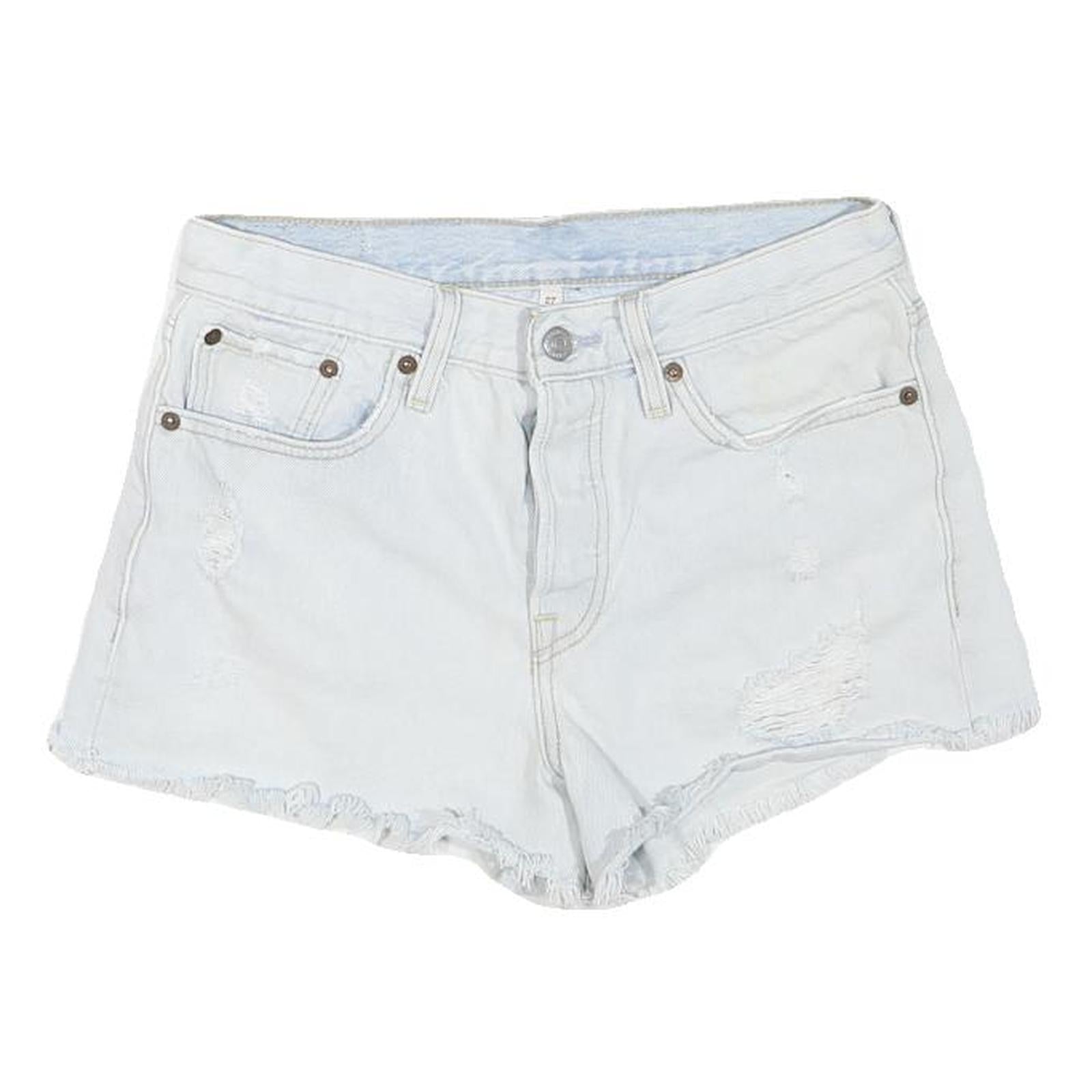 LEVI'S Womens Shorts Blue Casual Cut-Off Distressed S W28 Summer Denim Refurbished - N/A refurbished available on Cerqular