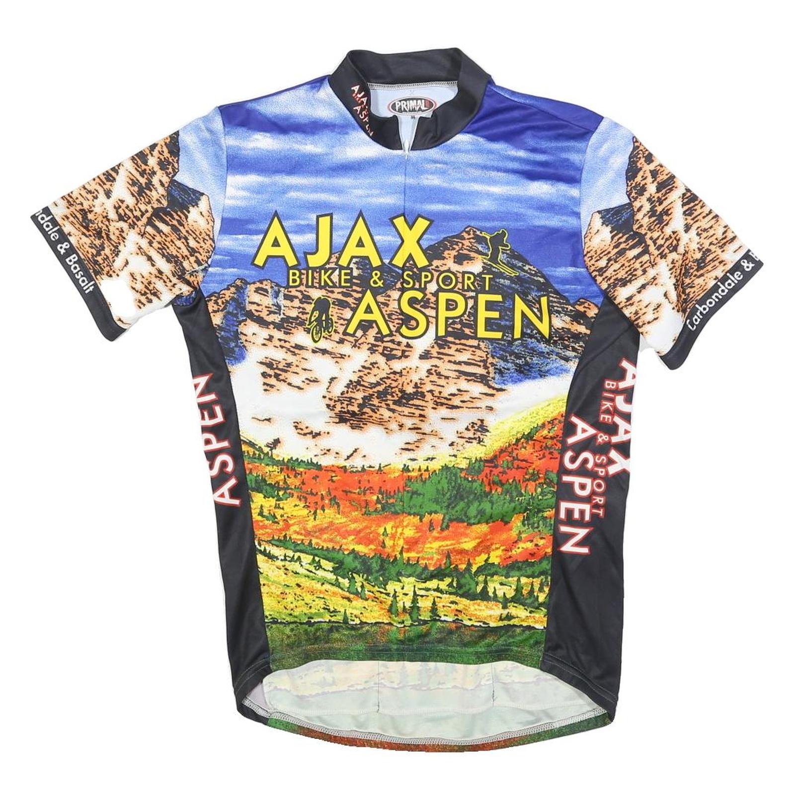 PRIMAL Mens Blue Black Ajax Aspen Graphic T-Shirt M Short Sleeve Crew Neck Refurbished - N/A refurbished available on Cerqular