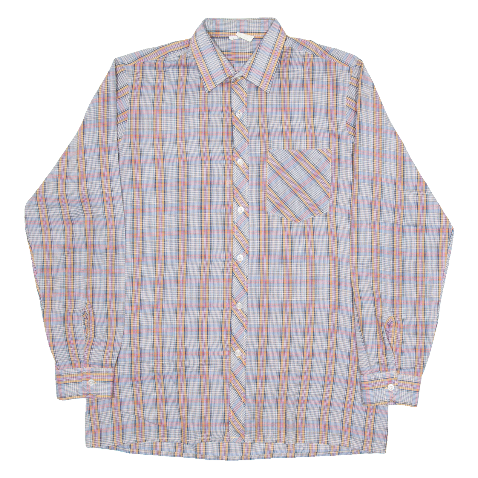 Mens Shirt Red Check Long Sleeve L Refurbished - N/A refurbished available on Cerqular