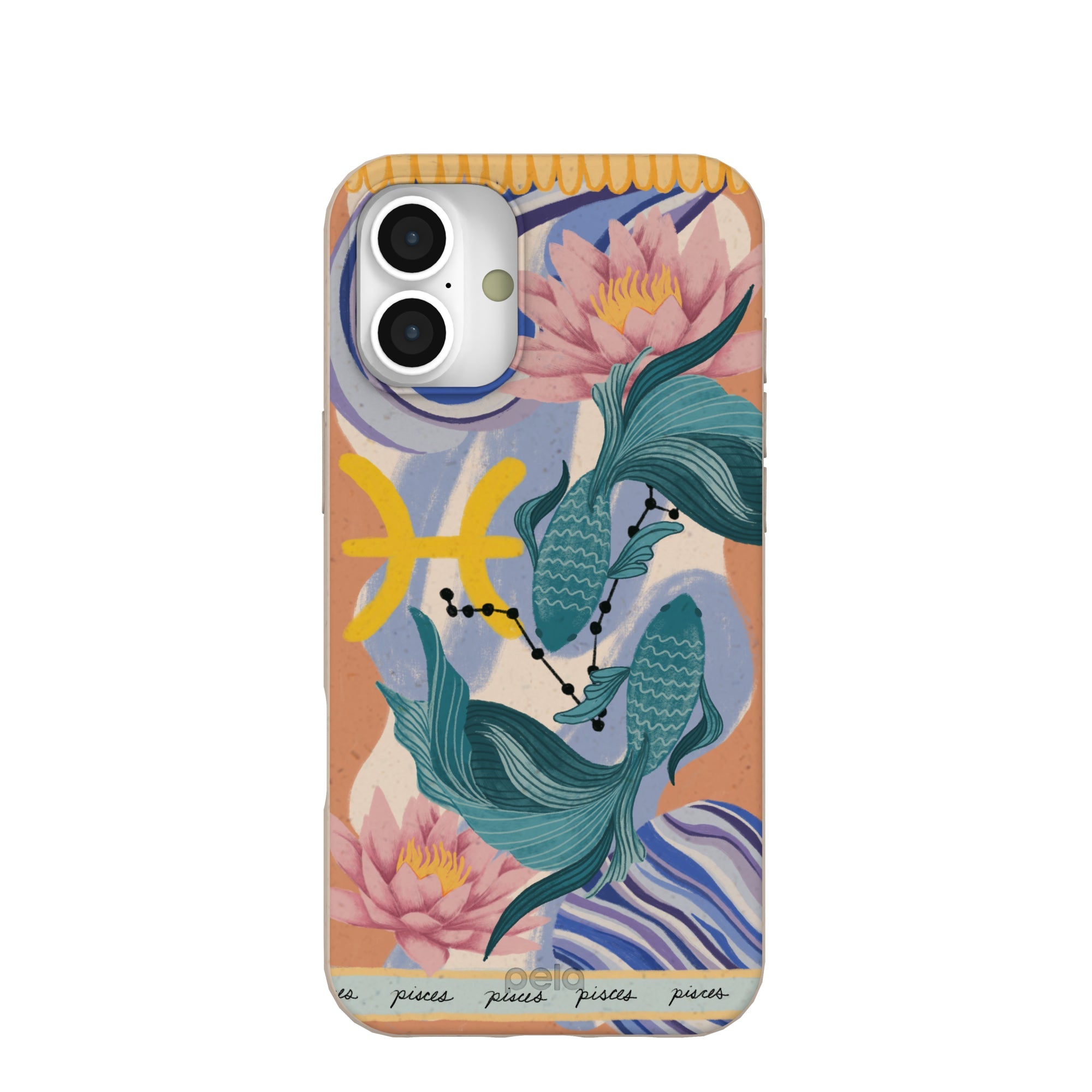 Seashell Pisces Fish iPhone 16 Plus Case Refurbished - Pela Case refurbished available on Cerqular