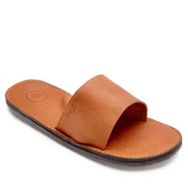 Buy The Antonio Men's Leather Slide Sandal | Color: Caramel | Size: 9 Refurbished - $62.50 The Antonio Men's Leather Slide Sandal | Color: Caramel | Size: 9 Refurbished - Brave Soles refurbished available on Cerqular