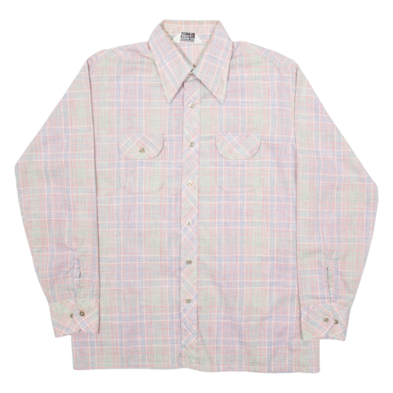 SECOND HAND ROSE Mens Shirt Red Check Long Sleeve L Refurbished - N/A refurbished available on Cerqular