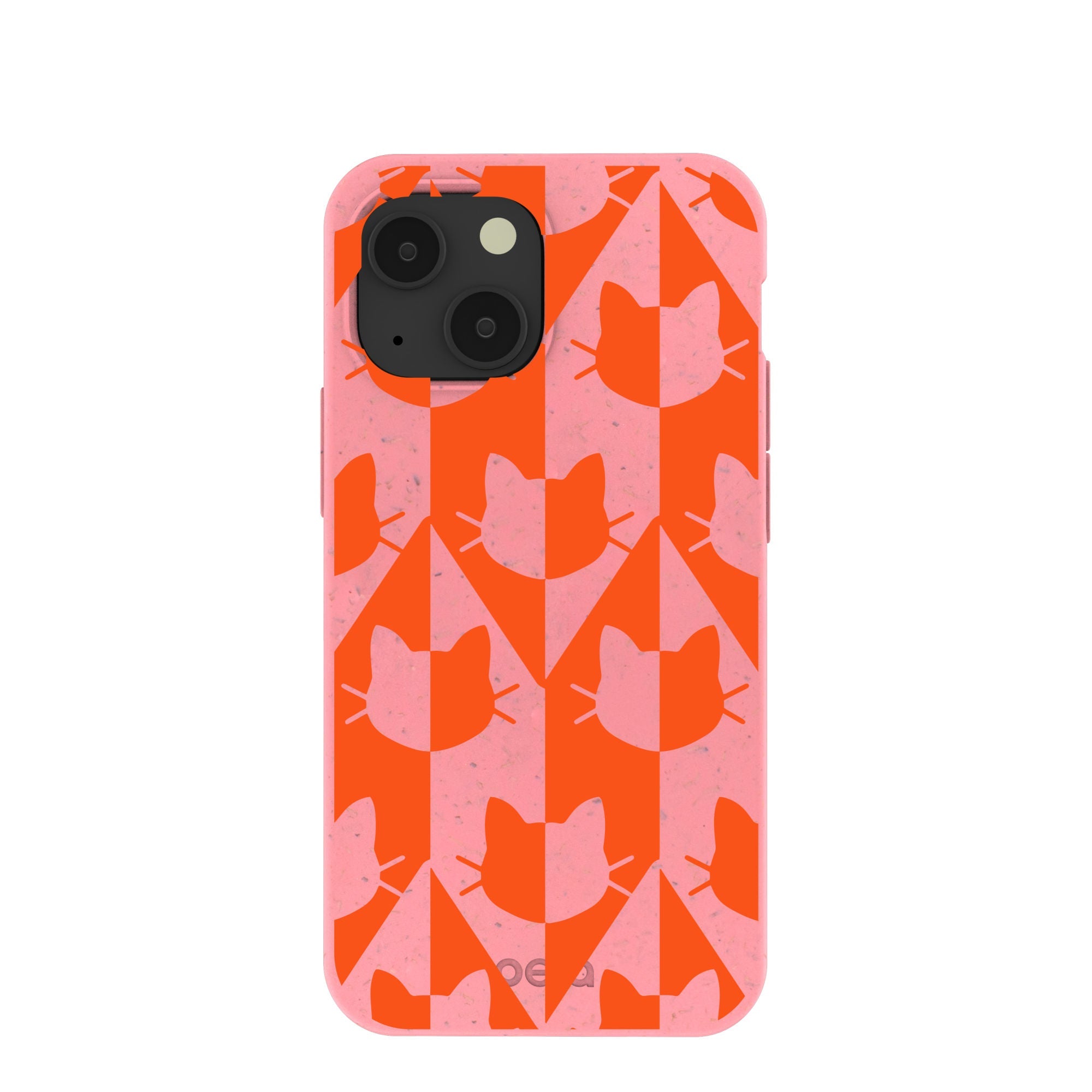Bubblegum Pink Purr iPhone 13 Mini Case Refurbished - Pela Case refurbished available on Cerqular