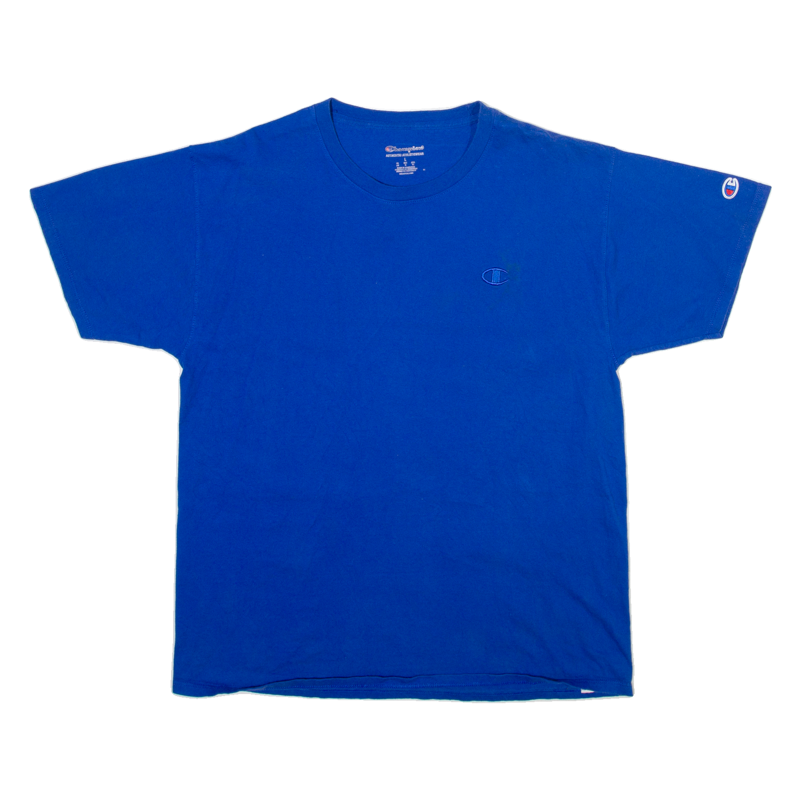 CHAMPION Mens T-Shirt Blue L Refurbished - N/A refurbished available on Cerqular