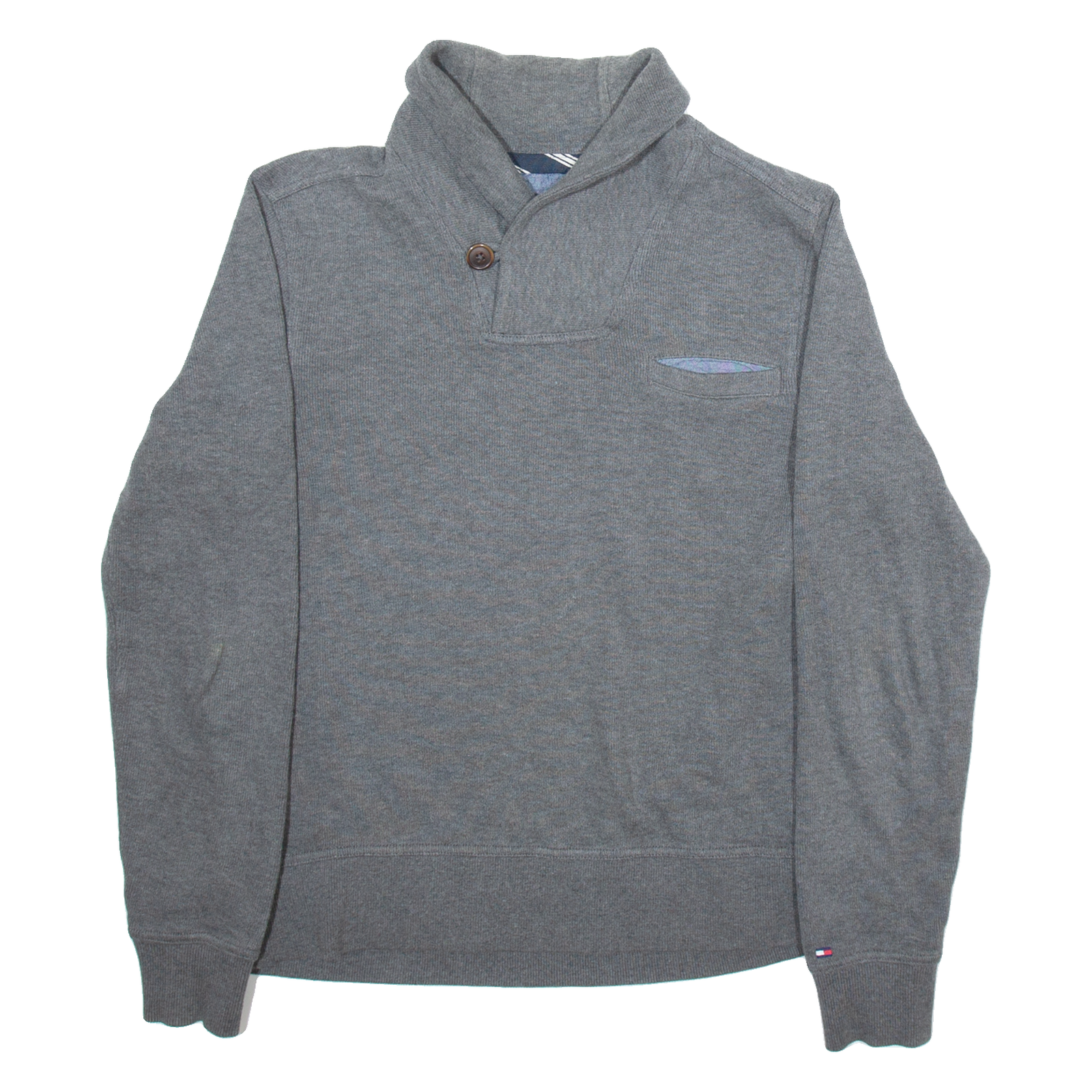 Buy TOMMY HILFIGER Mens Jumper Grey Button Neck Tight Knit S Refurbished - $36.39 TOMMY HILFIGER Mens Jumper Grey Button Neck Tight Knit S Refurbished - N/A refurbished available on Cerqular