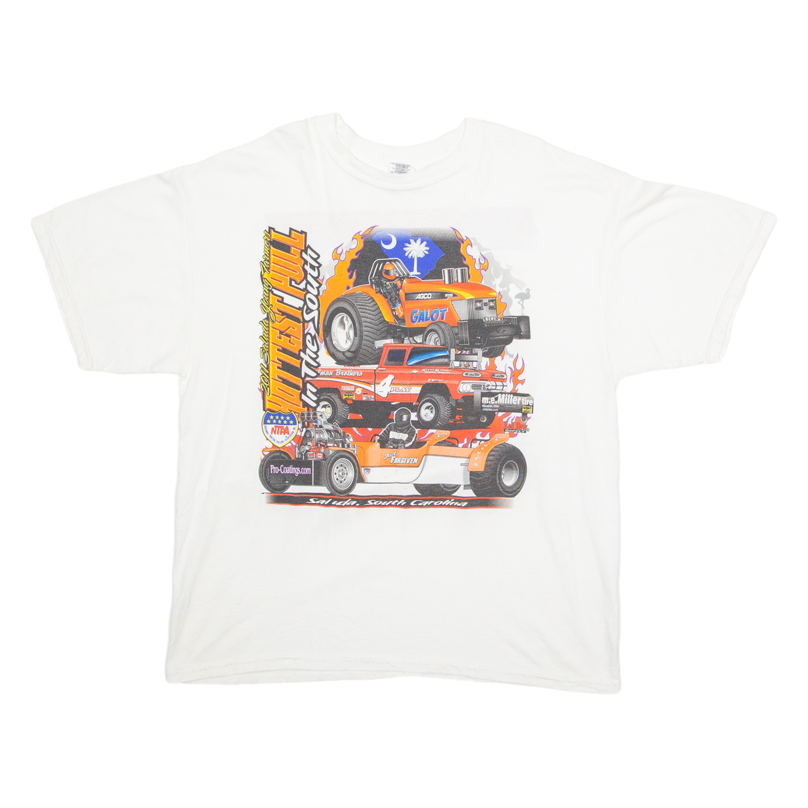 GILDAN Hot Test Pull 2011 Saluda Young Farmers Mens T-Shirt White USA XL Refurbished - N/A refurbished available on Cerqular