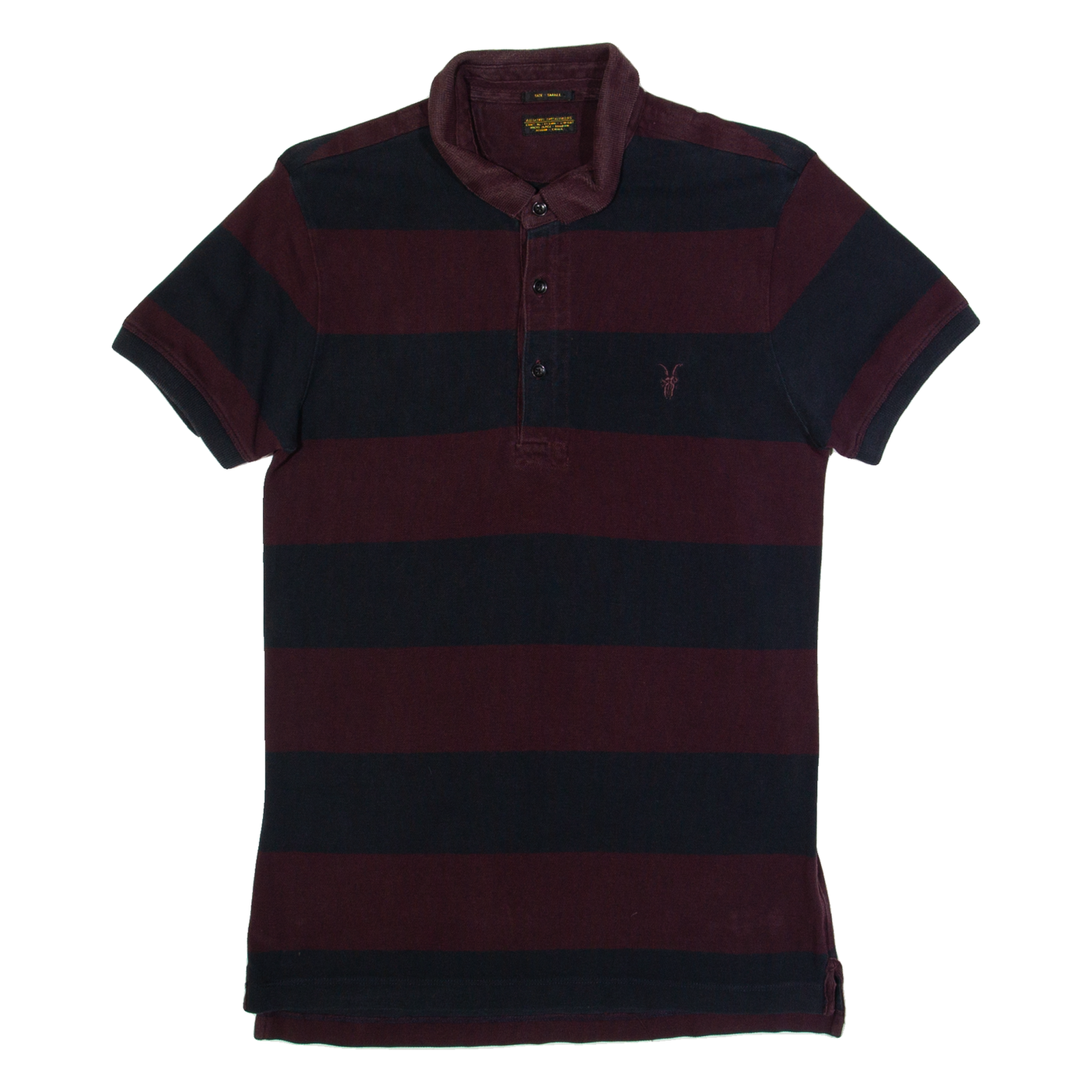 Buy ALL SAINTS Downing Mens Polo Shirt Maroon Striped S Refurbished - $75.39 ALL SAINTS Downing Mens Polo Shirt Maroon Striped S Refurbished - N/A refurbished available on Cerqular
