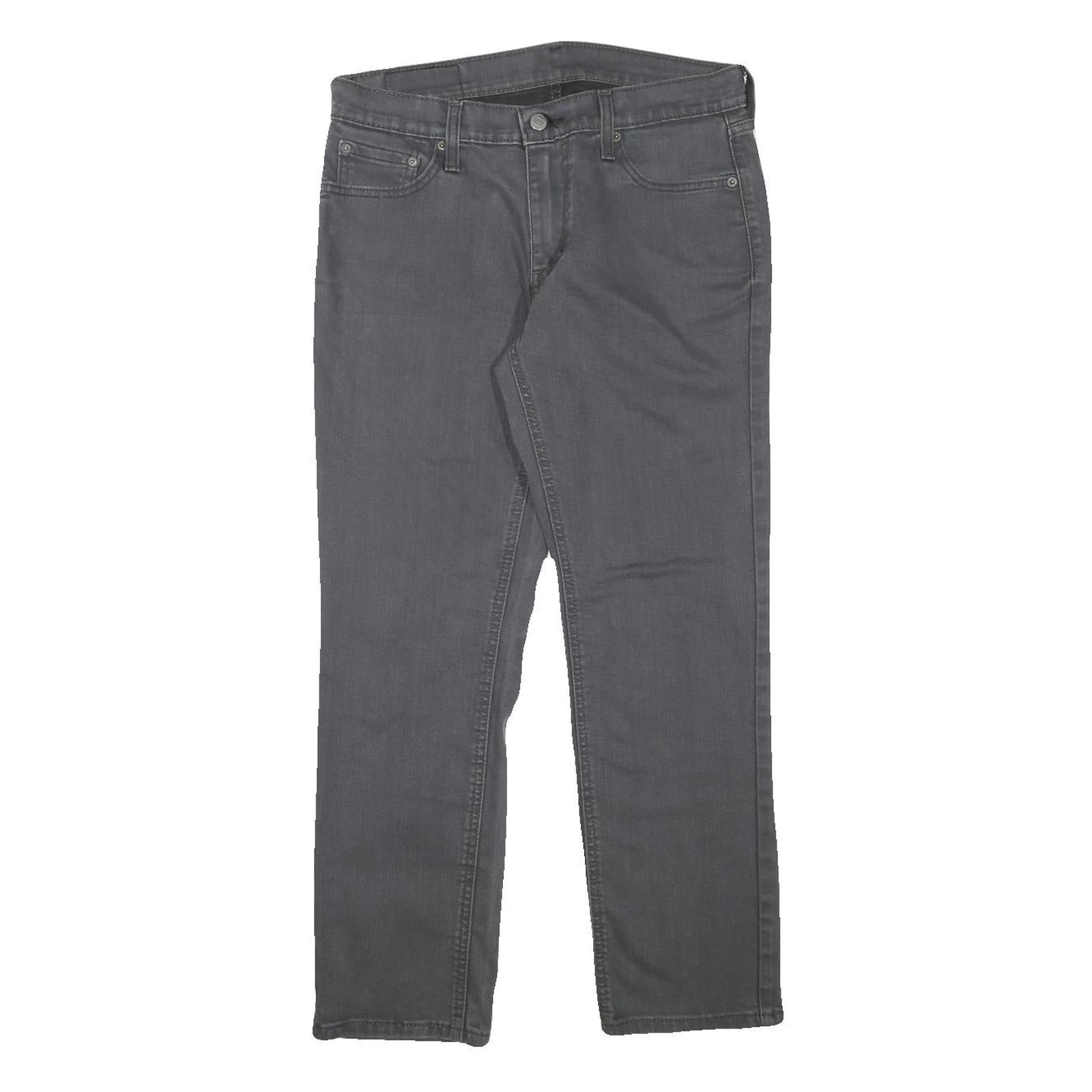 LEVI'S Mens Jeans Grey Regular Straight Denim Medium W31 L27 Classic Cotton Refurbished - N/A refurbished available on Cerqular