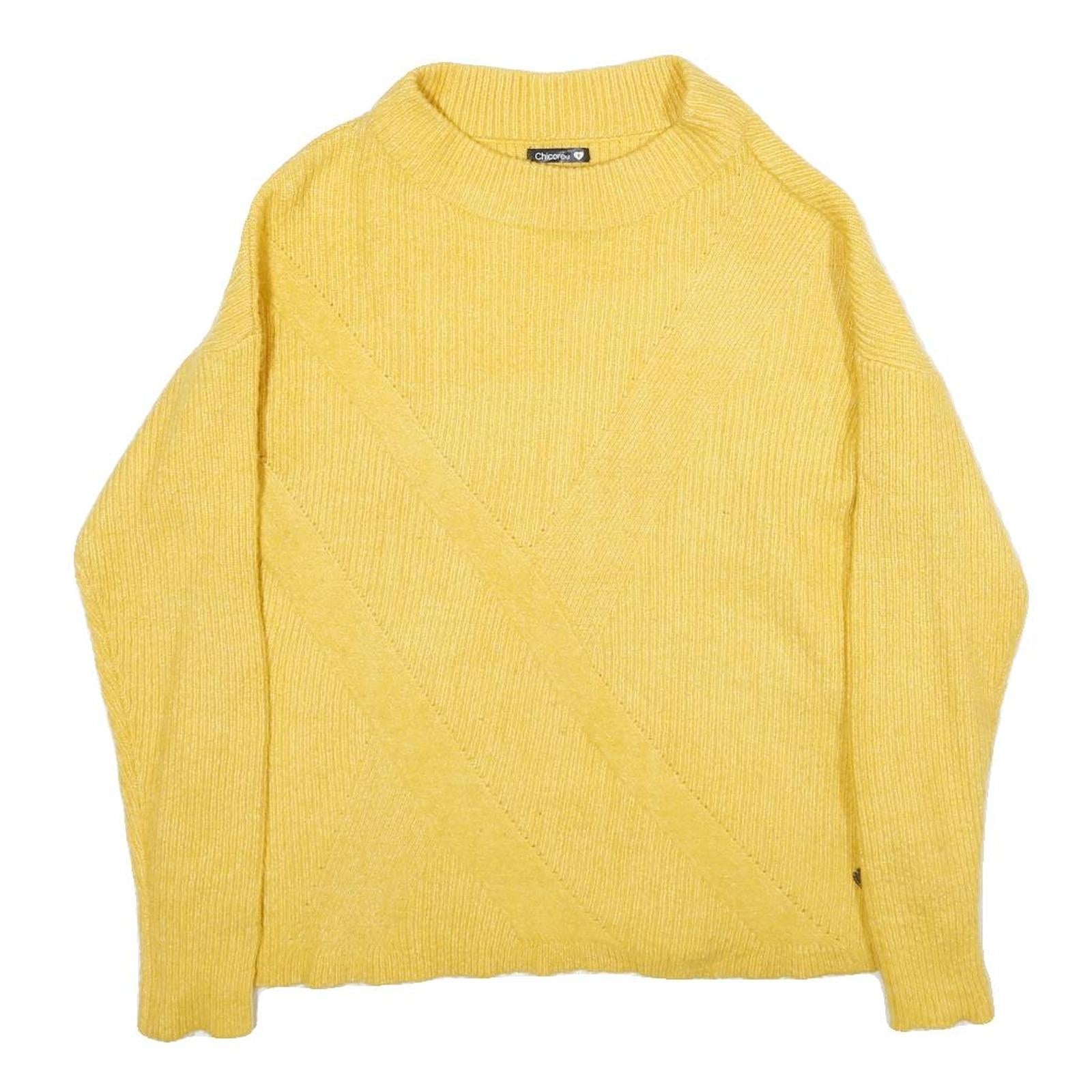 Buy CHICOREE Womens Yellow Plain Jumper Crew Neck Basic Knit S Lightweight Soft Wool Refurbished - $23.39 CHICOREE Womens Yellow Plain Jumper Crew Neck Basic Knit S Lightweight Soft Wool Refurbished - N/A refurbished available on Cerqular