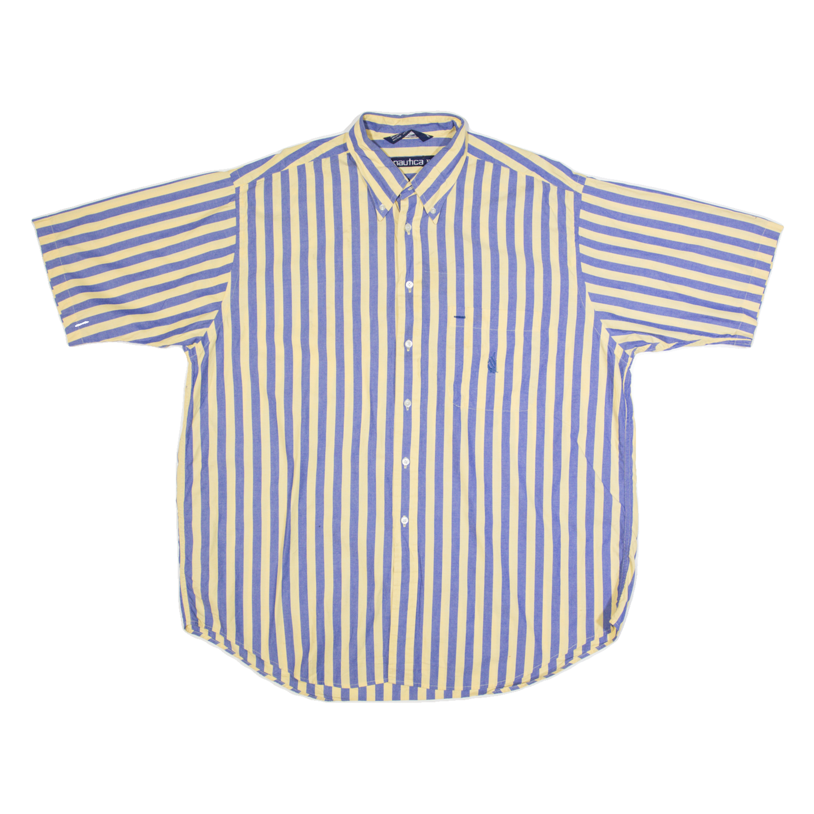 NAUTICA Mens Shirt Blue Striped XL Refurbished - N/A refurbished available on Cerqular