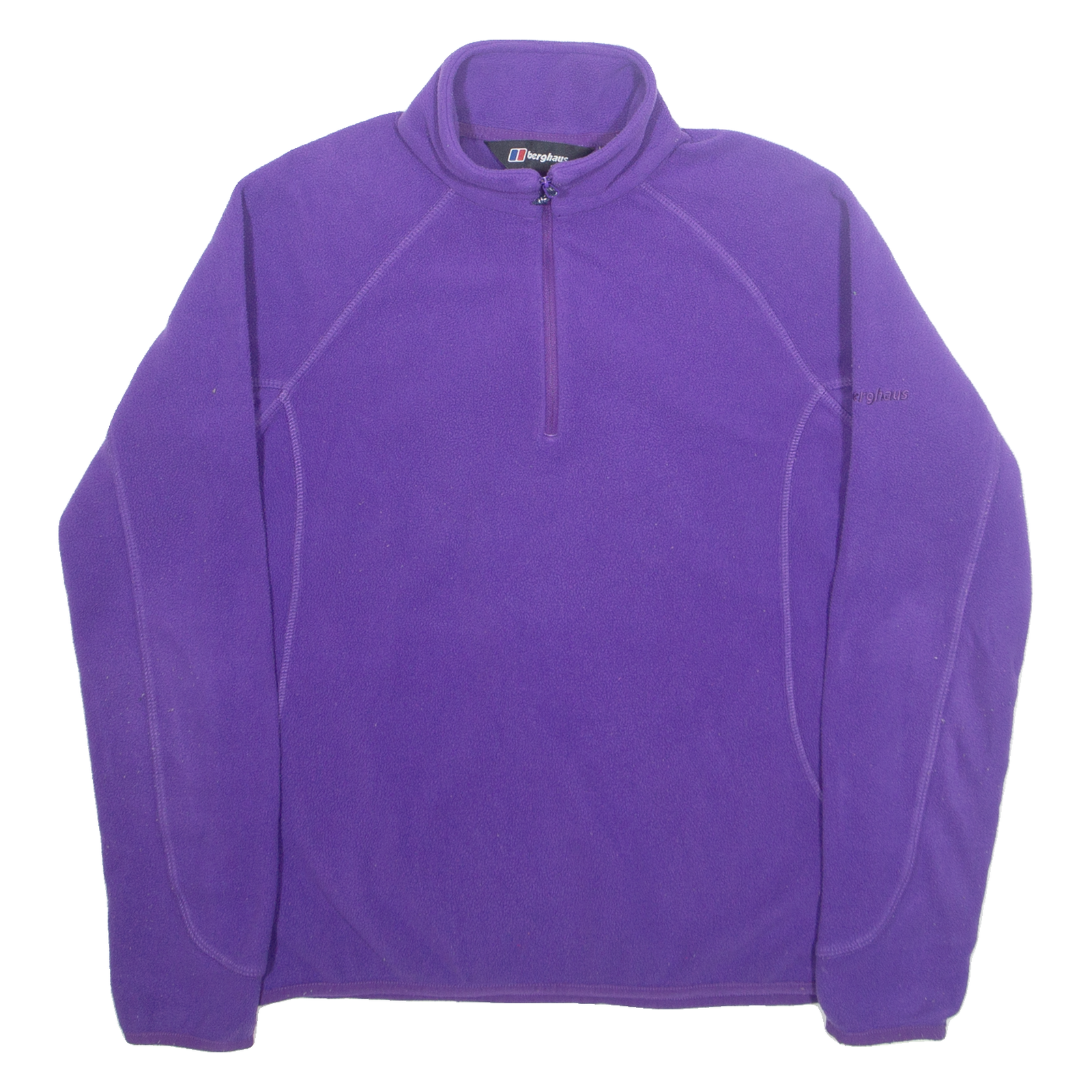 BERGHAUS Fleece Womens Sweatshirt Purple 1/4 Zip UK 10 Refurbished - N/A refurbished available on Cerqular