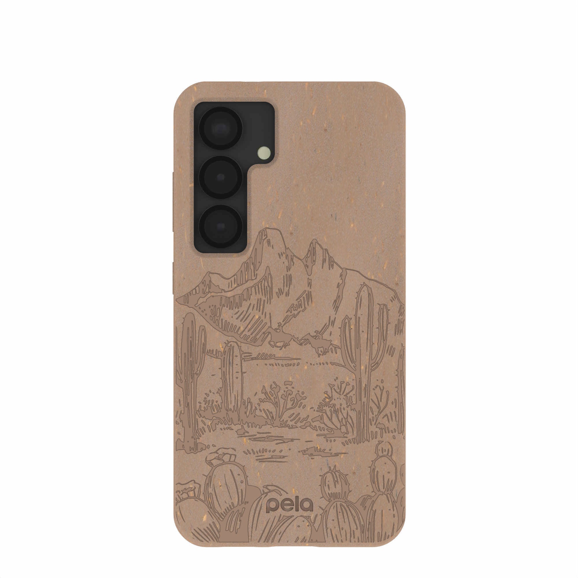 Chocolate Brown Desert Run Samsung Galaxy S25 Case Refurbished - Pela Case refurbished available on Cerqular