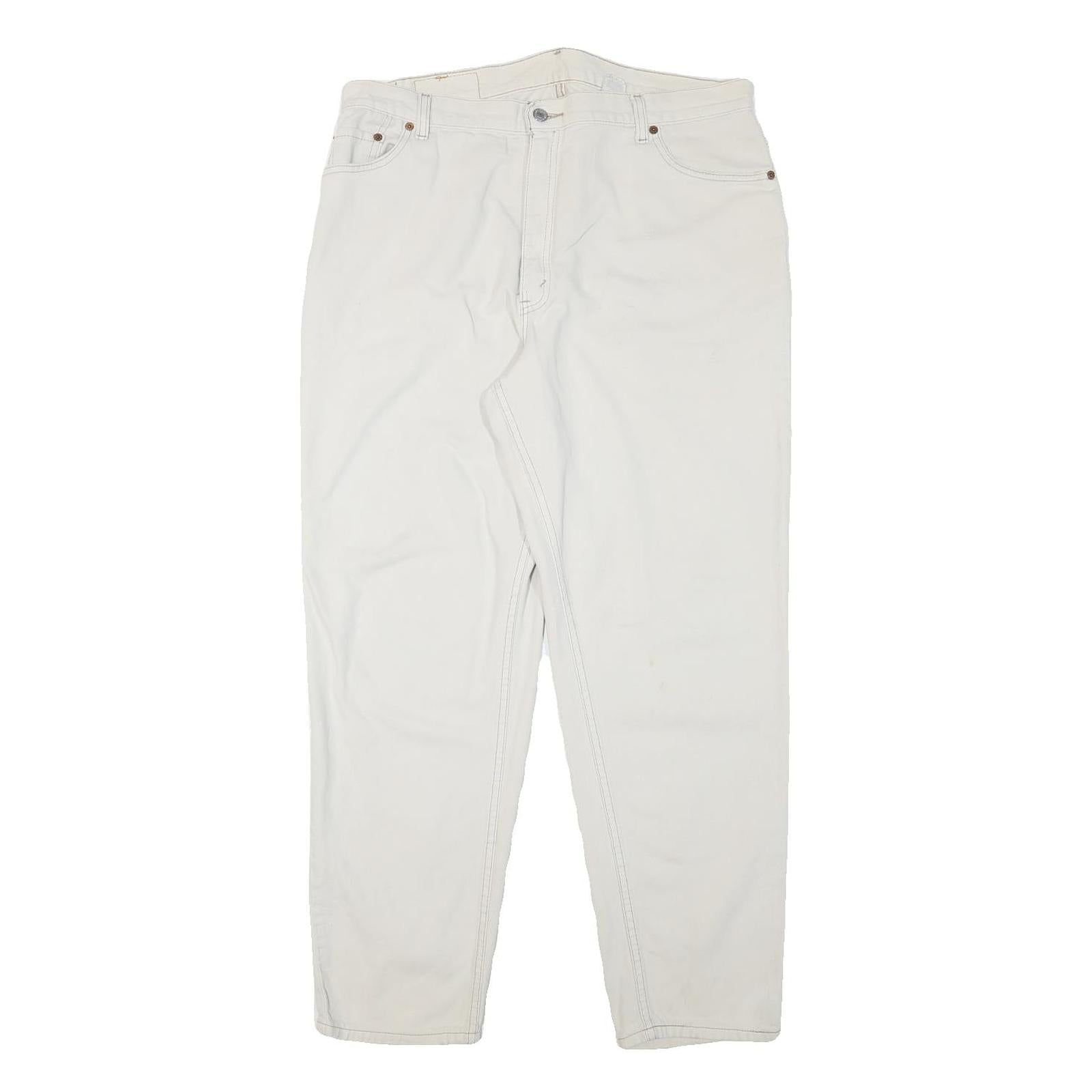 Buy LEVI'S Womens 550 Tapered Relaxed White Denim W36 L30 Cotton Blend Zip Jeans Refurbished - $37.69 LEVI'S Womens 550 Tapered Relaxed White Denim W36 L30 Cotton Blend Zip Jeans Refurbished - N/A refurbished available on Cerqular