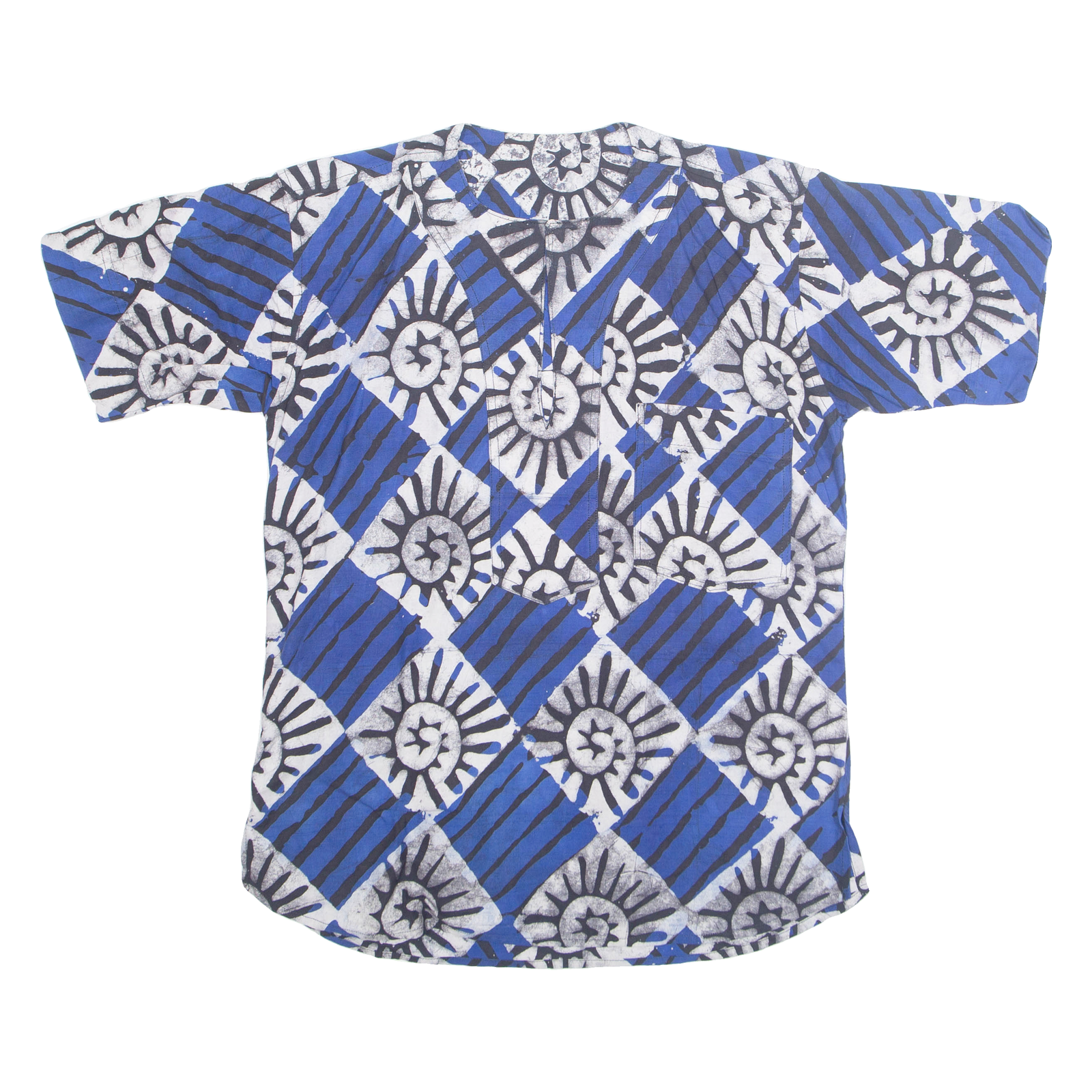 Womens Printed Shirt Blue Crazy Pattern L Refurbished - N/A refurbished available on Cerqular