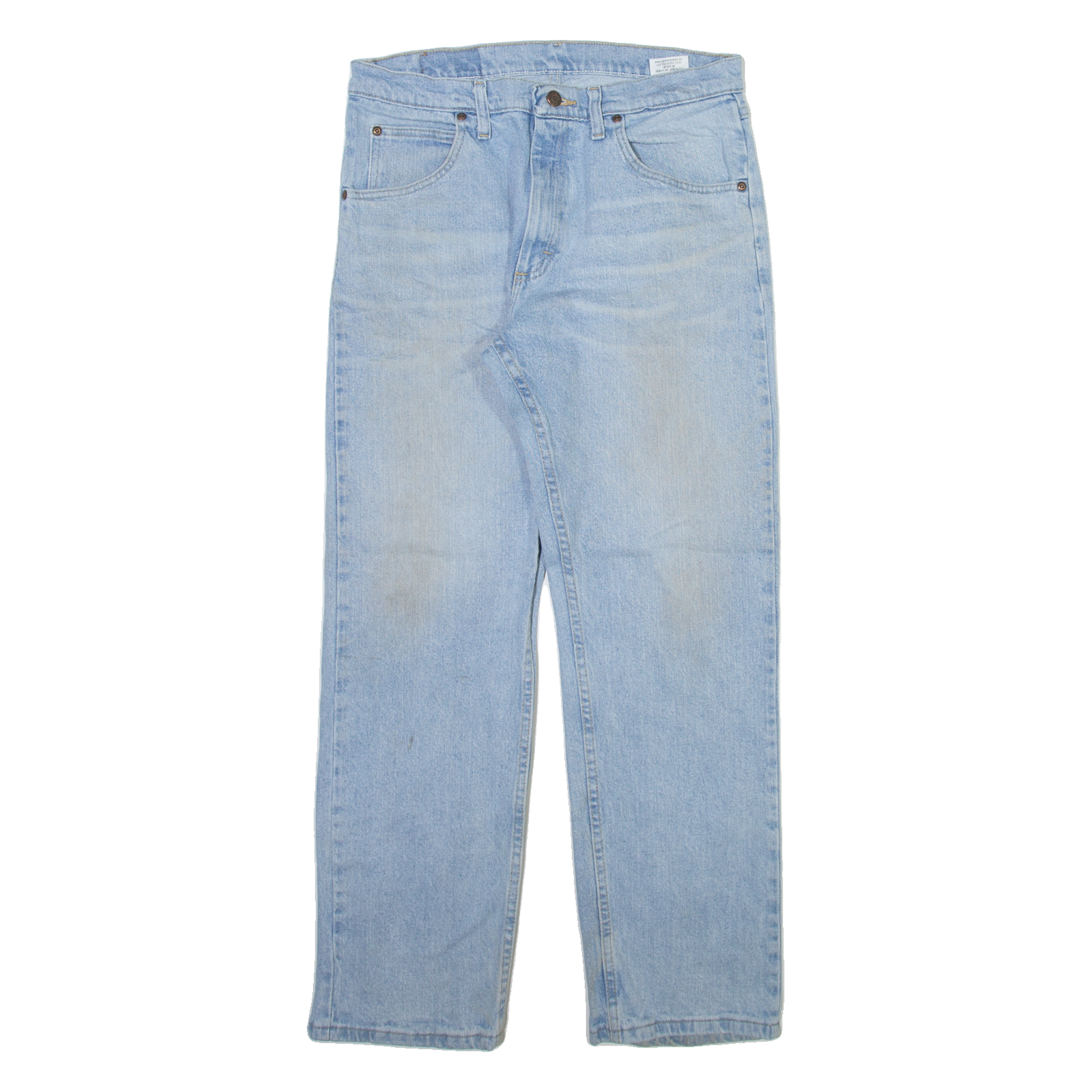 WRANGLER Mens Jeans Blue Regular Straight Stone Wash W32 L30 Refurbished - N/A refurbished available on Cerqular