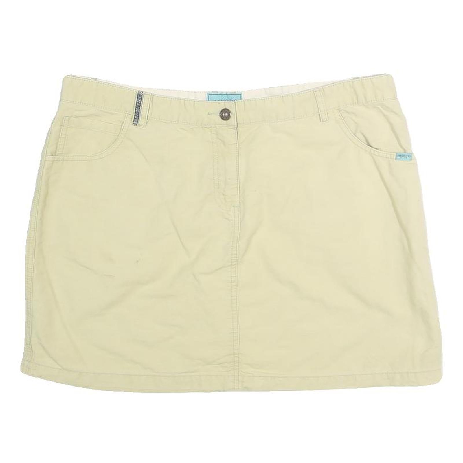 Buy MUSTO Womens Cream Cotton Blend Mini Skirt Embroidered Pocket Casual Summer Refurbished - $16.89 MUSTO Womens Cream Cotton Blend Mini Skirt Embroidered Pocket Casual Summer Refurbished - N/A refurbished available on Cerqular