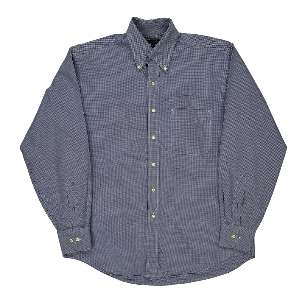Tommy Hilfiger Checked Shirt - Large Blue Cotton Refurbished - Thrifted (note: this is a term often used to describe second- refurbished available on Cerqular