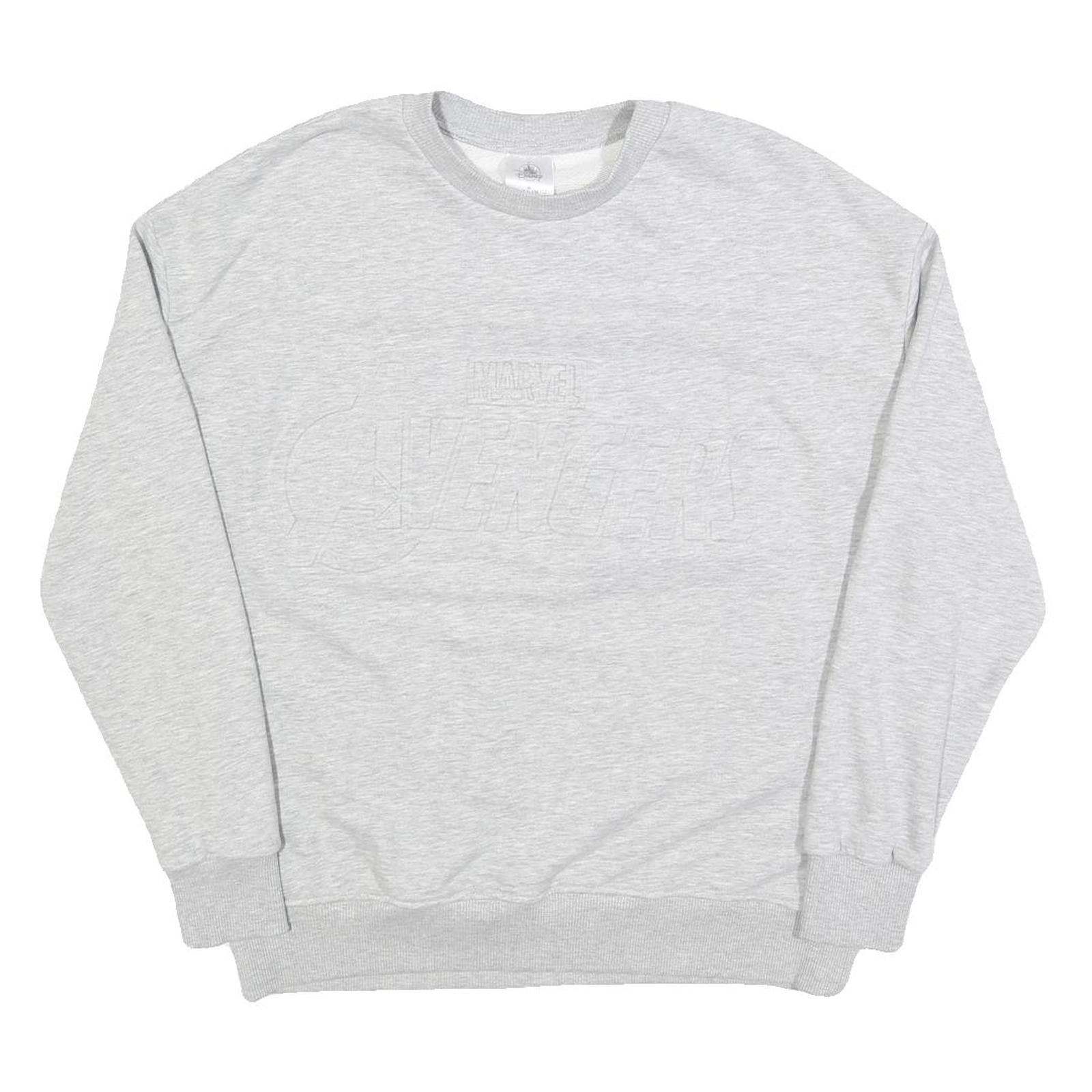 DISNEY Mens Grey Marvel Avengers Crew Neck M Sweatshirt Cotton Blend Refurbished - N/A refurbished available on Cerqular
