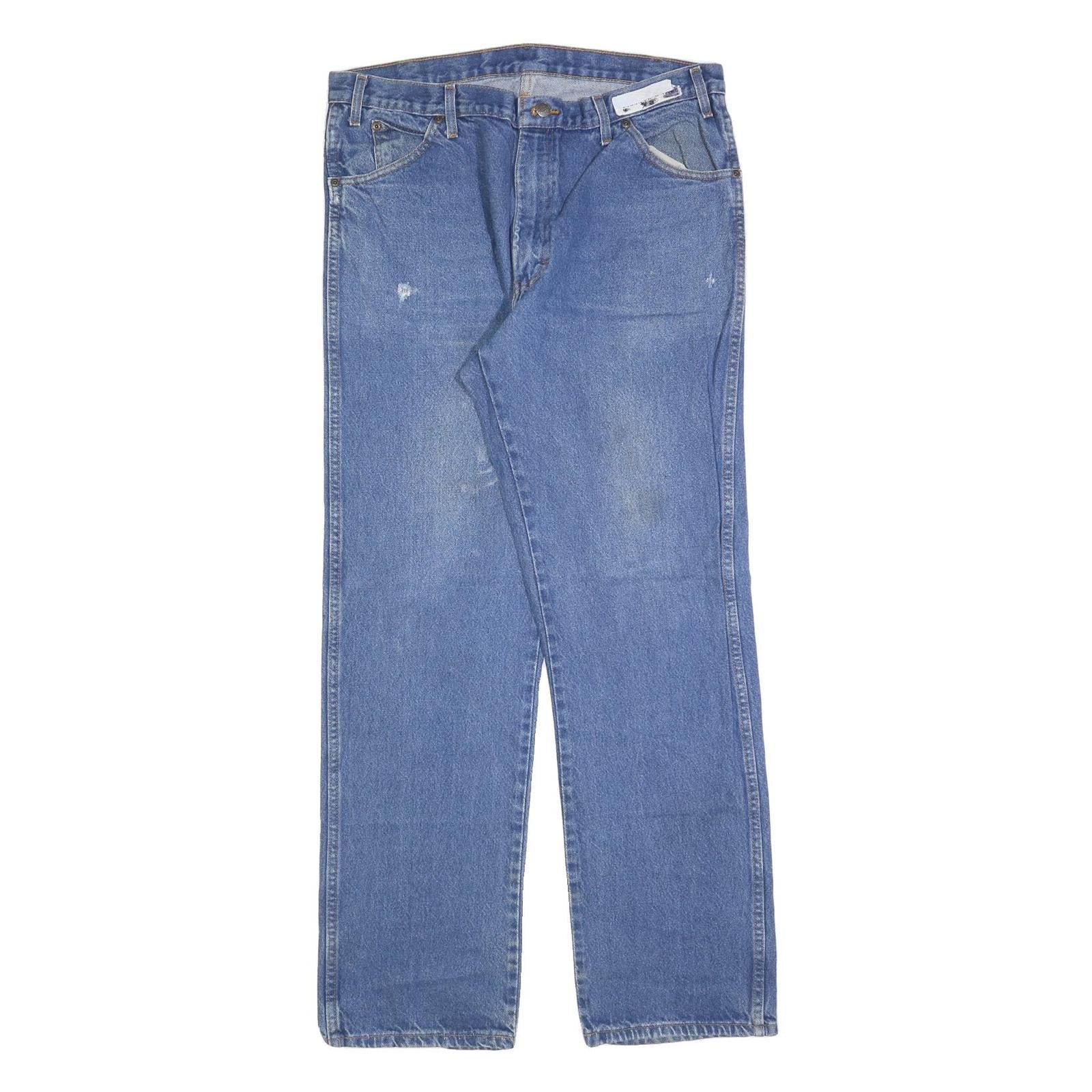 DICKIES Mens Relaxed Blue Denim Jeans W38 L34 Zip Casual Workwear Refurbished - N/A refurbished available on Cerqular