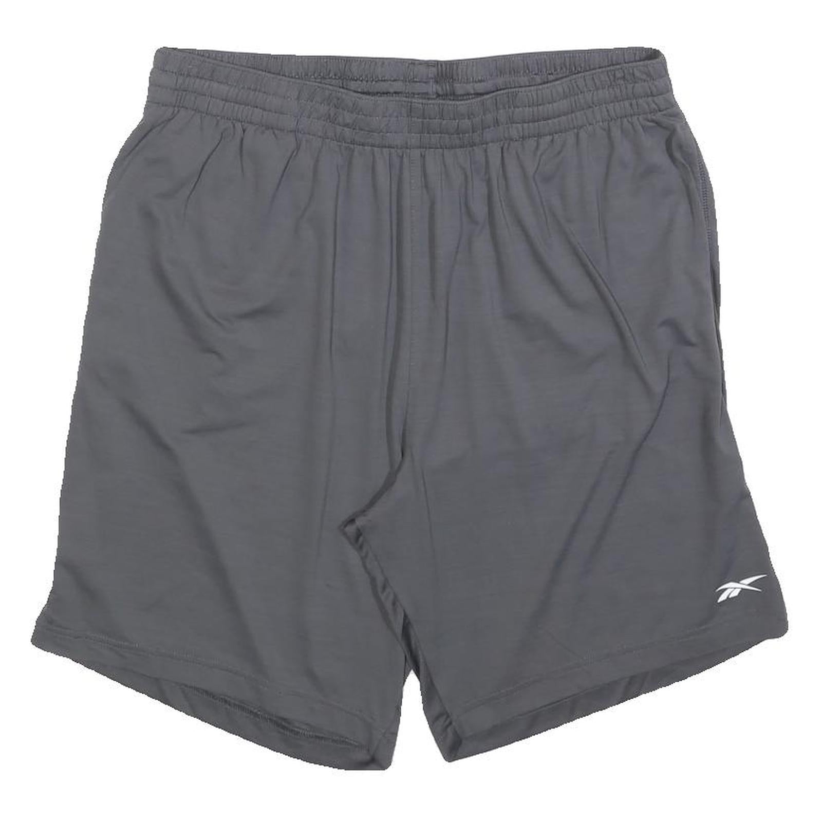 REEBOK Mens Shorts Grey Casual Polyester L W30 Speedwick Athletic Wear Refurbished - N/A refurbished available on Cerqular