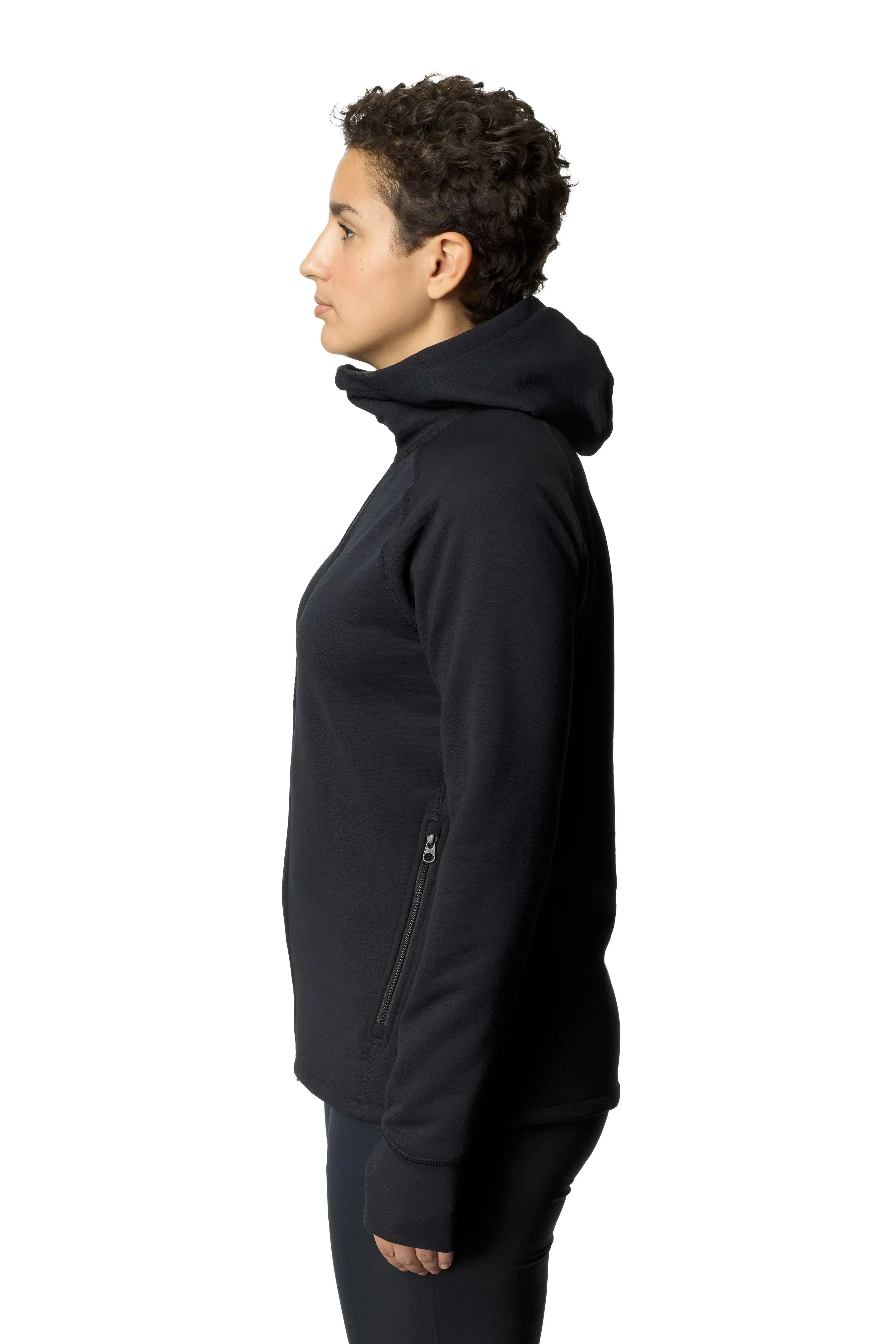 W's Mono Air Houdi | Color: true black | Size: M Refurbished - Houdini Sportswear refurbished available on Cerqular
