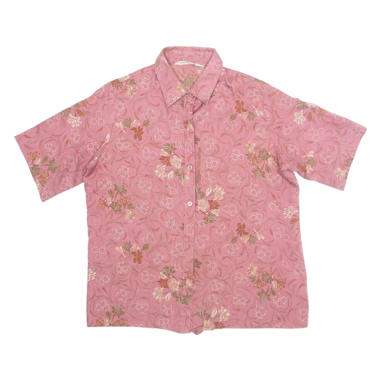 Womens Printed Shirt Pink Floral L Refurbished - N/A refurbished available on Cerqular