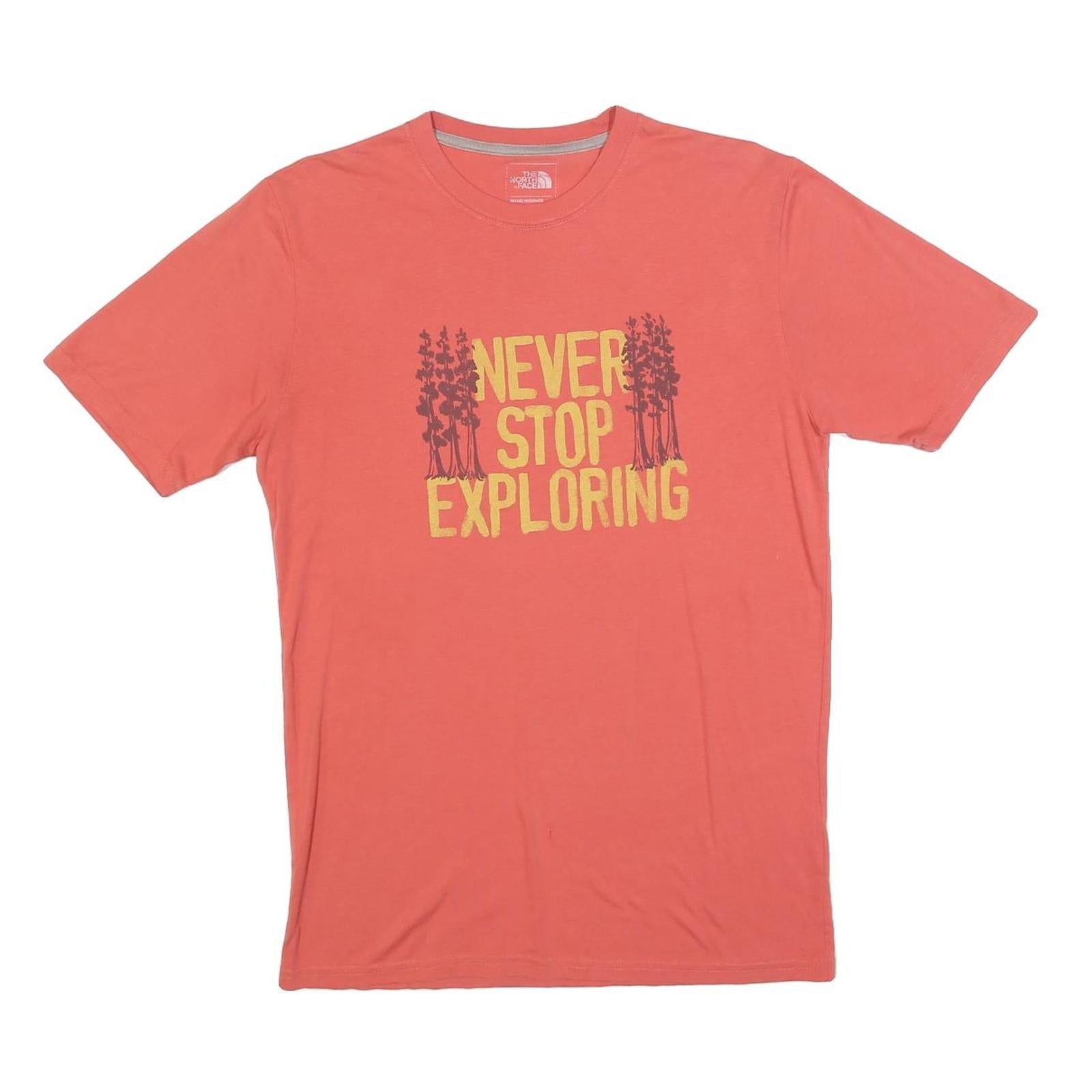 Buy THE NORTH FACE Mens Red Graphic T-Shirt S Short Sleeve Crew Neck Explorer Print Refurbished - $22.09 THE NORTH FACE Mens Red Graphic T-Shirt S Short Sleeve Crew Neck Explorer Print Refurbished - N/A refurbished available on Cerqular