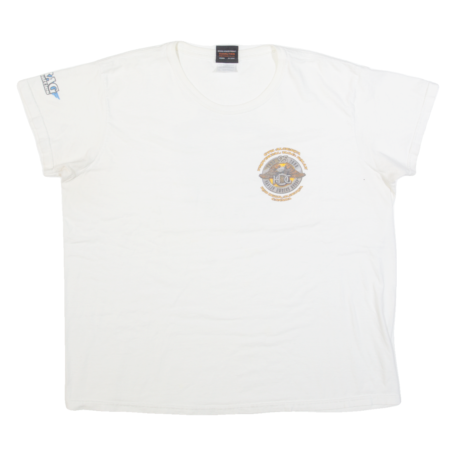 HARLEY DAVIDSON Womens Biker T-Shirt White USA XL Refurbished - N/A refurbished available on Cerqular