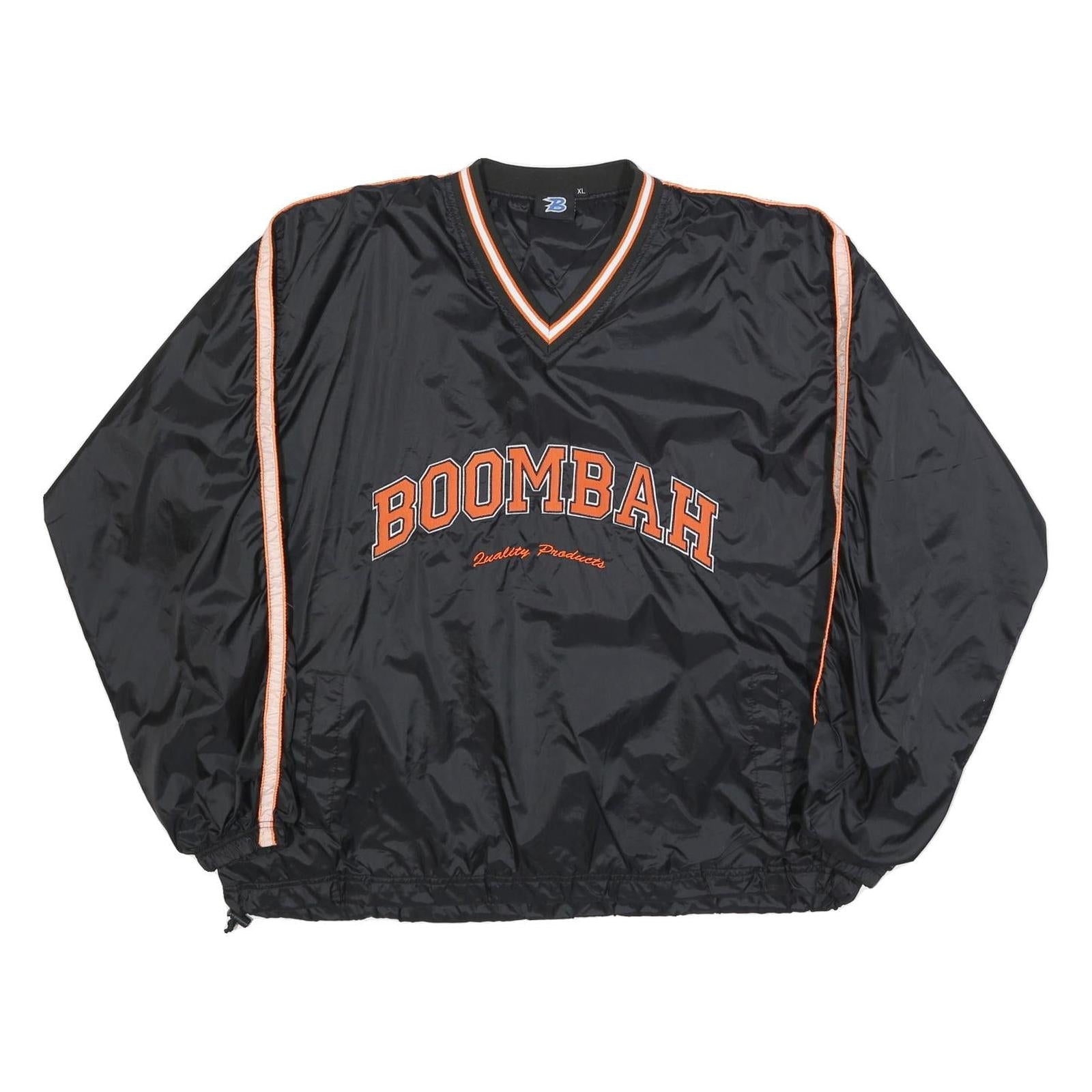 BOOMBAH Mens Black & Orange Sweatshirt V-Neck XL Sports Casual Pullover Refurbished - N/A refurbished available on Cerqular