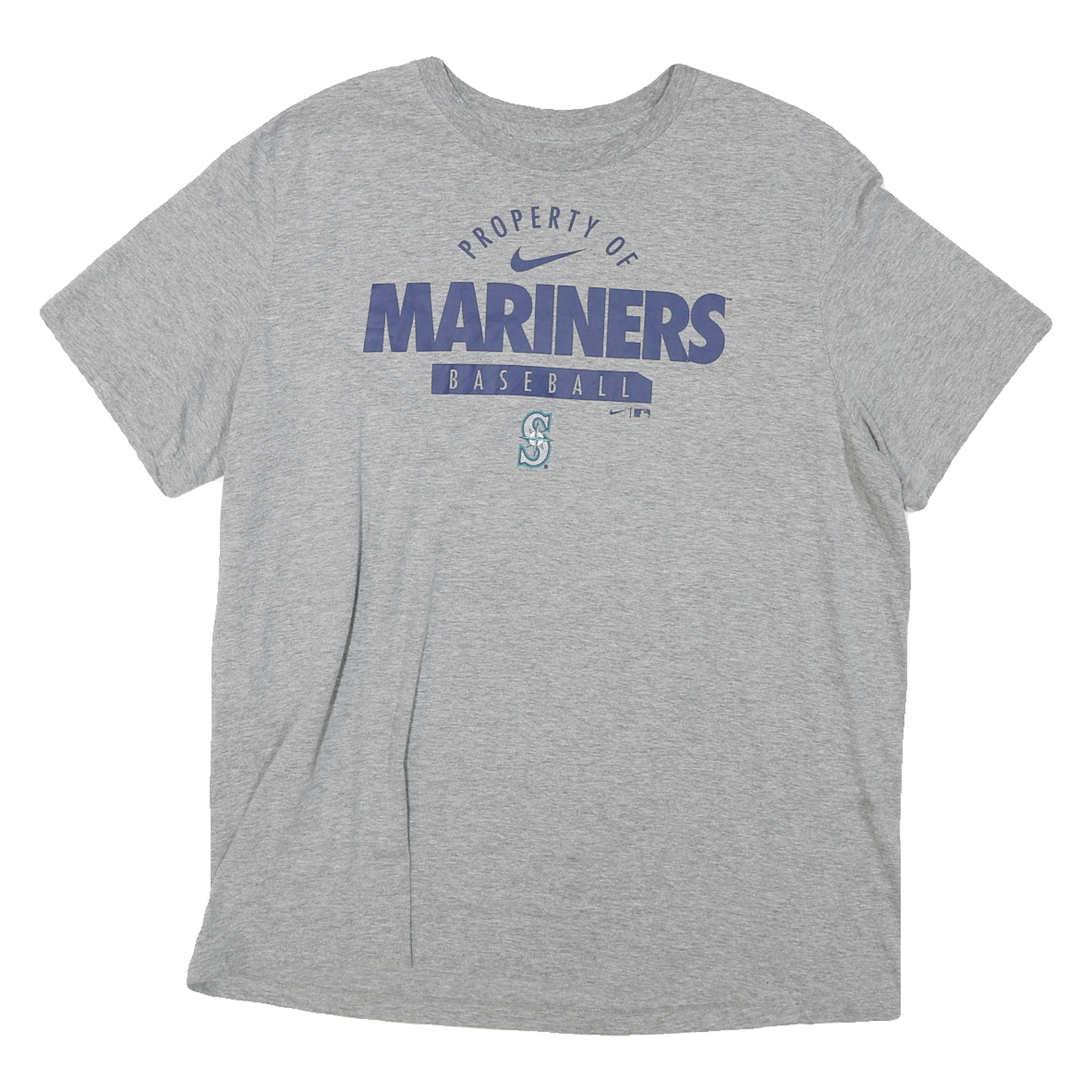 Buy NIKE Mens Grey Mariners Baseball Graphic T-Shirt XL Short Sleeve Crew Neck Refurbished - $14.29 NIKE Mens Grey Mariners Baseball Graphic T-Shirt XL Short Sleeve Crew Neck Refurbished - N/A refurbished available on Cerqular