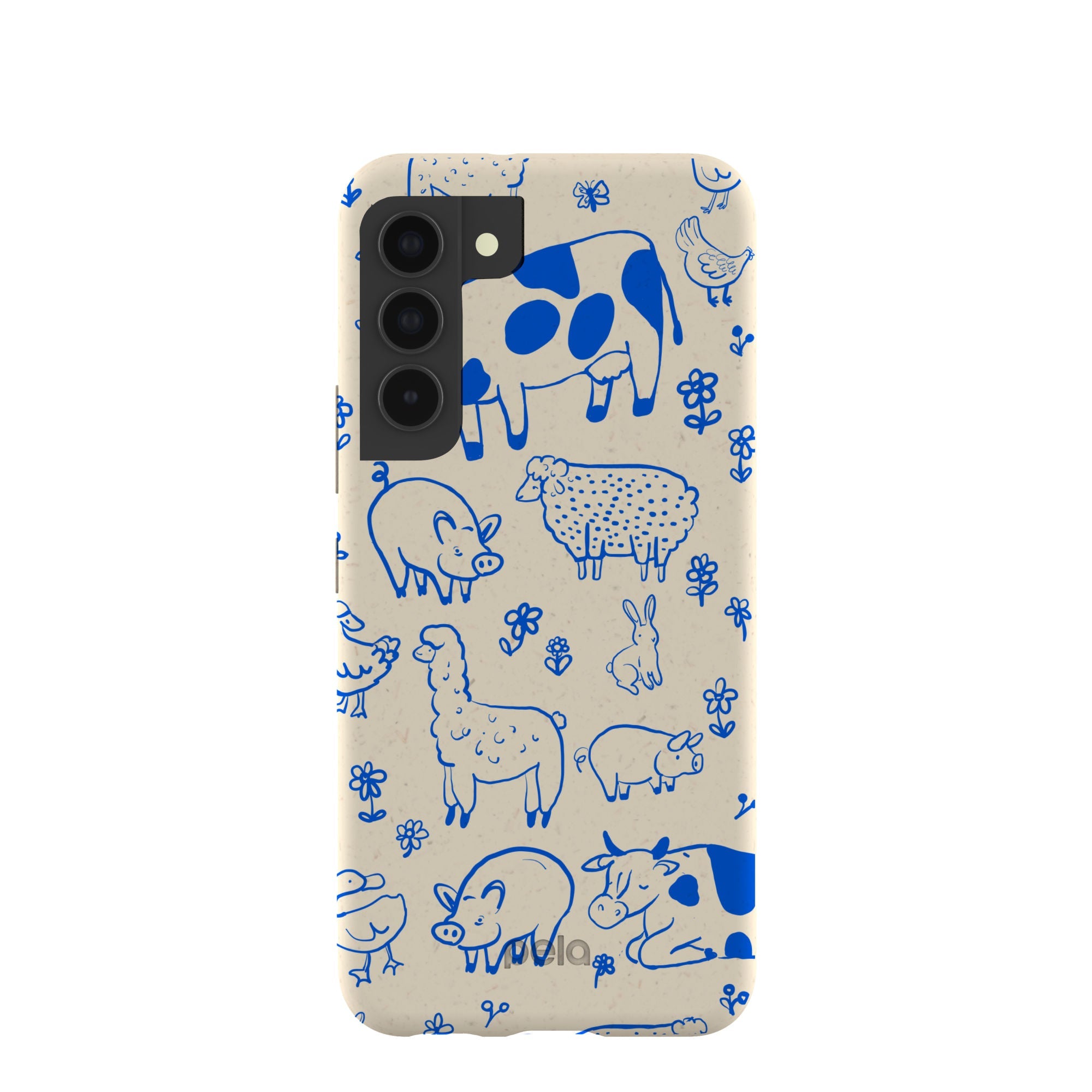 London Fog Happy Farmyard Samsung Galaxy S22 Case Refurbished - Pela Case refurbished available on Cerqular