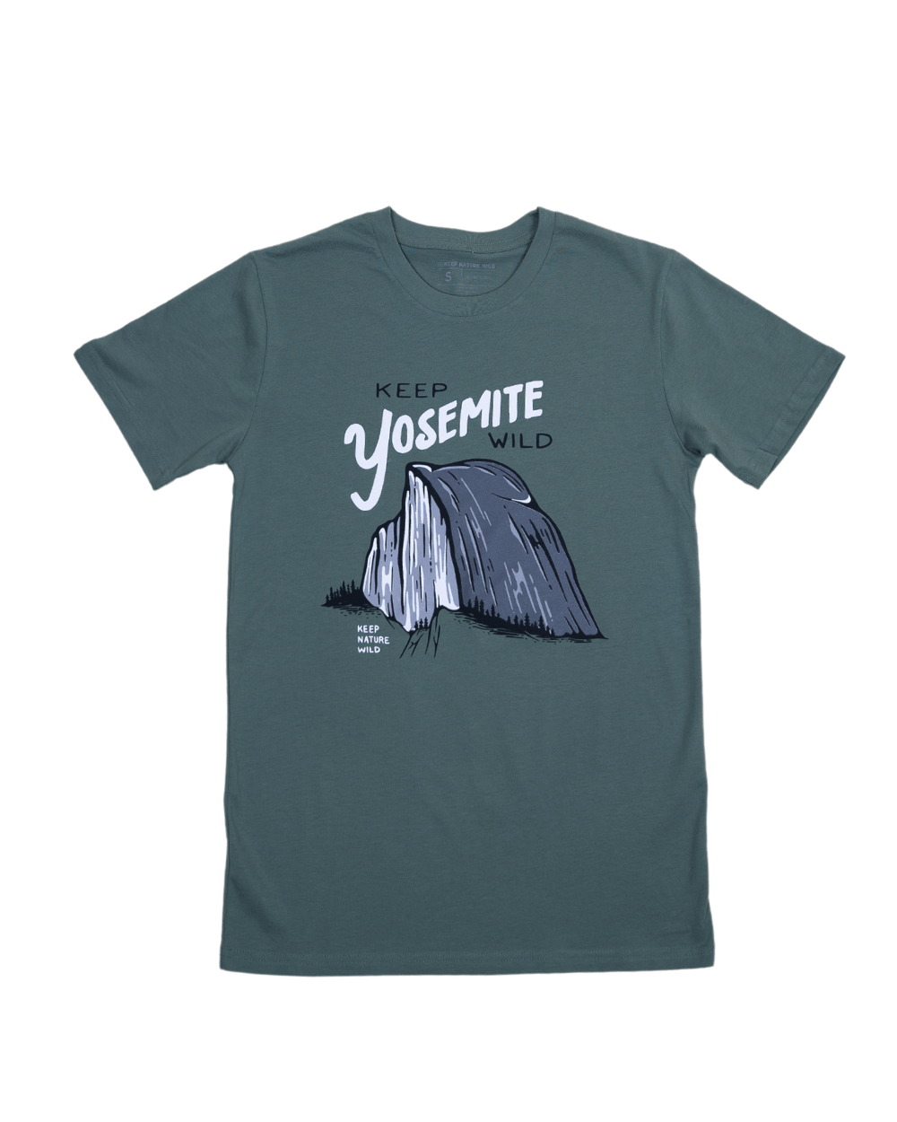 Keep Yosemite Wild Unisex Tee | Sage | Size: XXL Refurbished - Keep Nature Wild refurbished available on Cerqular