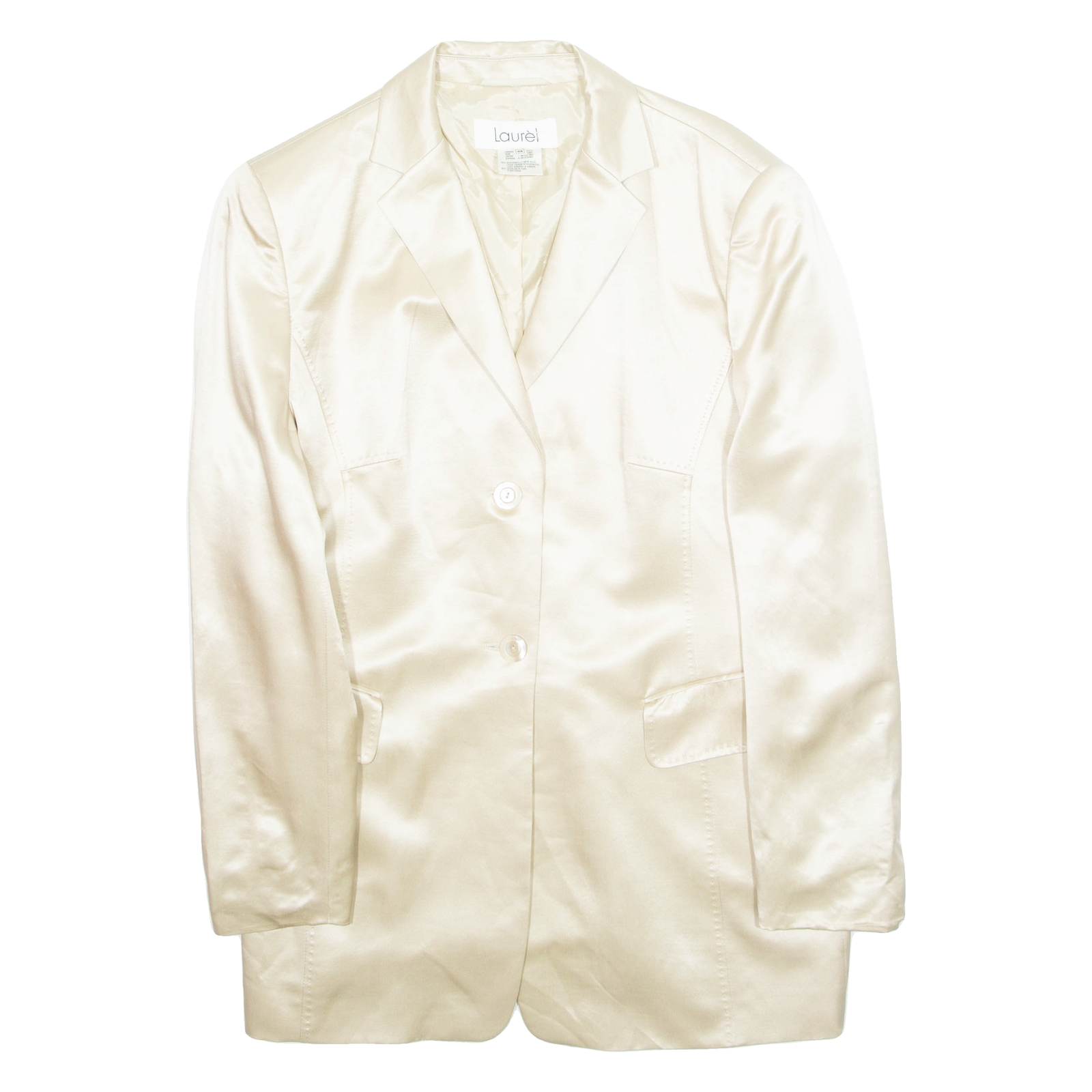 LAUREL Womens Blazer Jacket Beige Wool L Refurbished - N/A refurbished available on Cerqular