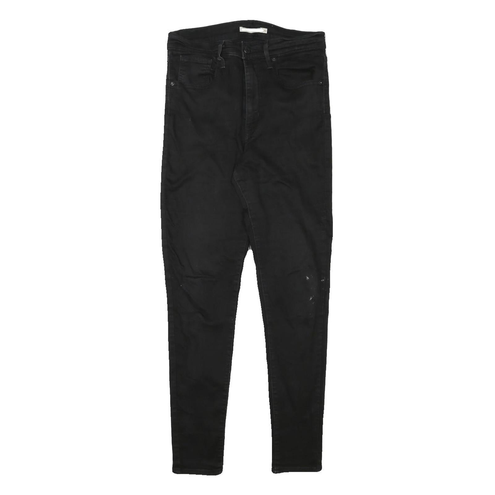 LEVI'S Womens Black Slim Skinny Denim Jeans W30 L29 Cotton Blend Zip Refurbished - N/A refurbished available on Cerqular