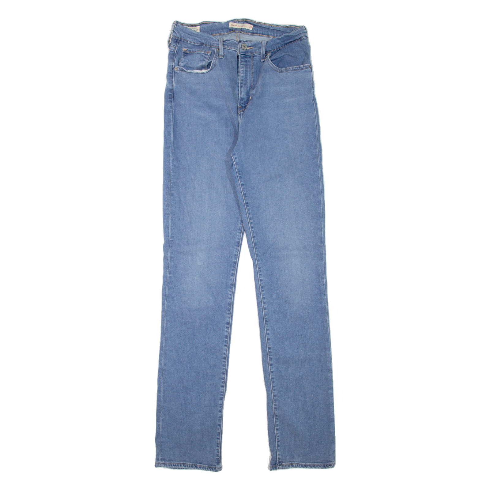 LEVI'S 724 High Rise BIG E Womens Jeans Blue Regular Straight W26 L32 Refurbished - N/A refurbished available on Cerqular