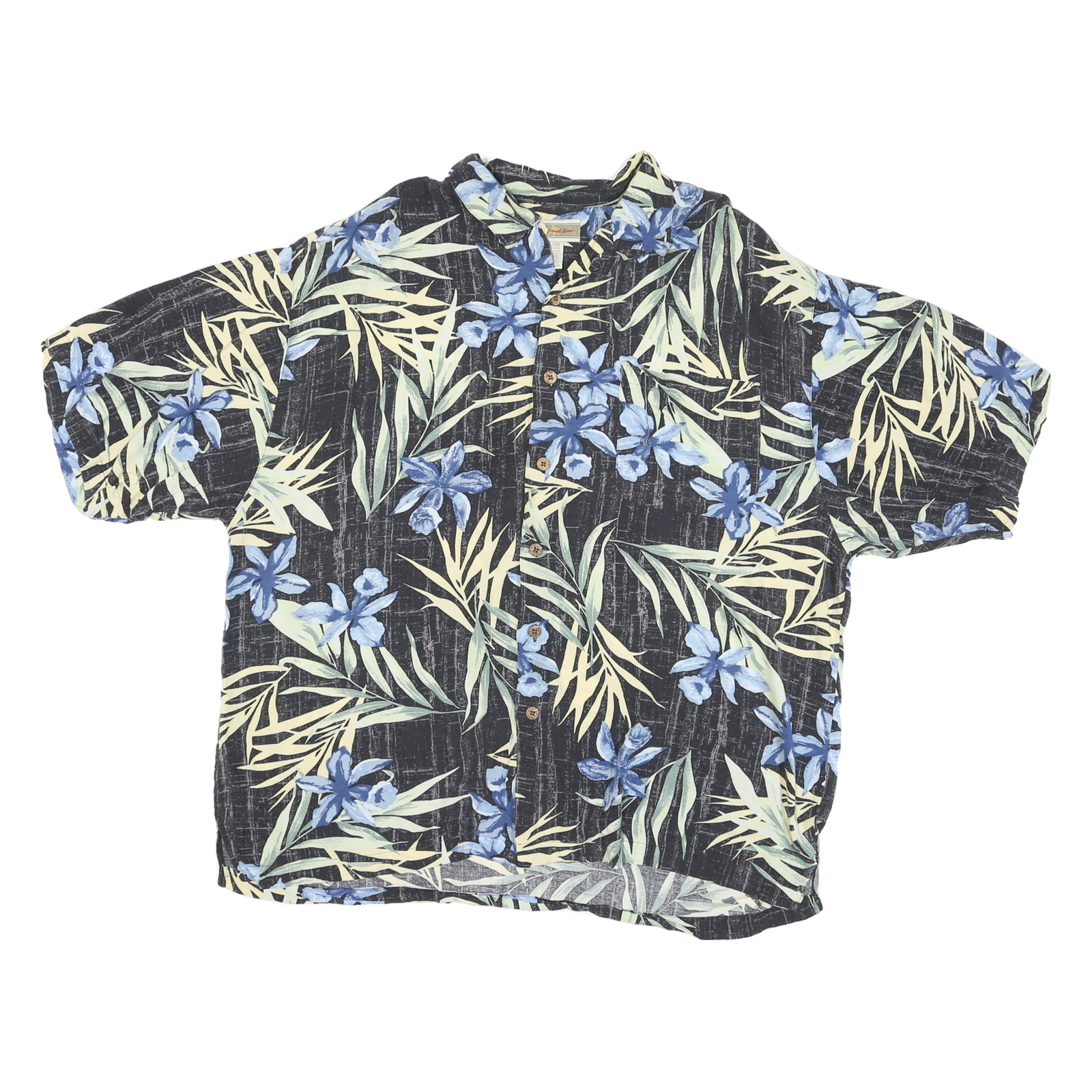 Buy ORIGINAL ISLAND SPORT Mens Black & Blue Hawaiian Shirt XL Rayon Floral Leaf Refurbished - $15.59 ORIGINAL ISLAND SPORT Mens Black & Blue Hawaiian Shirt XL Rayon Floral Leaf Refurbished - N/A refurbished available on Cerqular