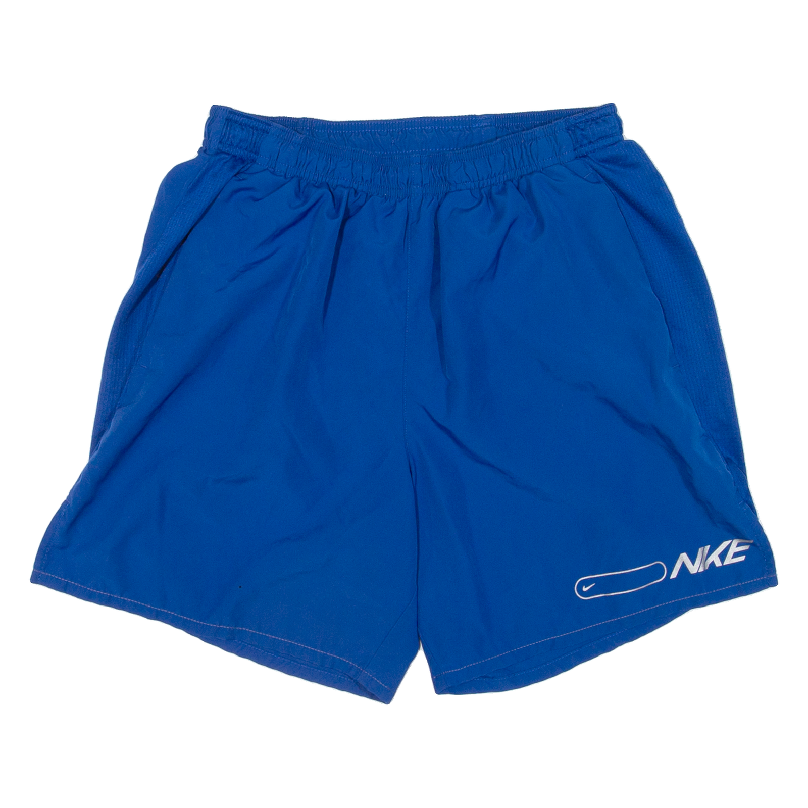 NIKE Womens Sports Shorts Blue Relaxed M W26 Refurbished - N/A refurbished available on Cerqular
