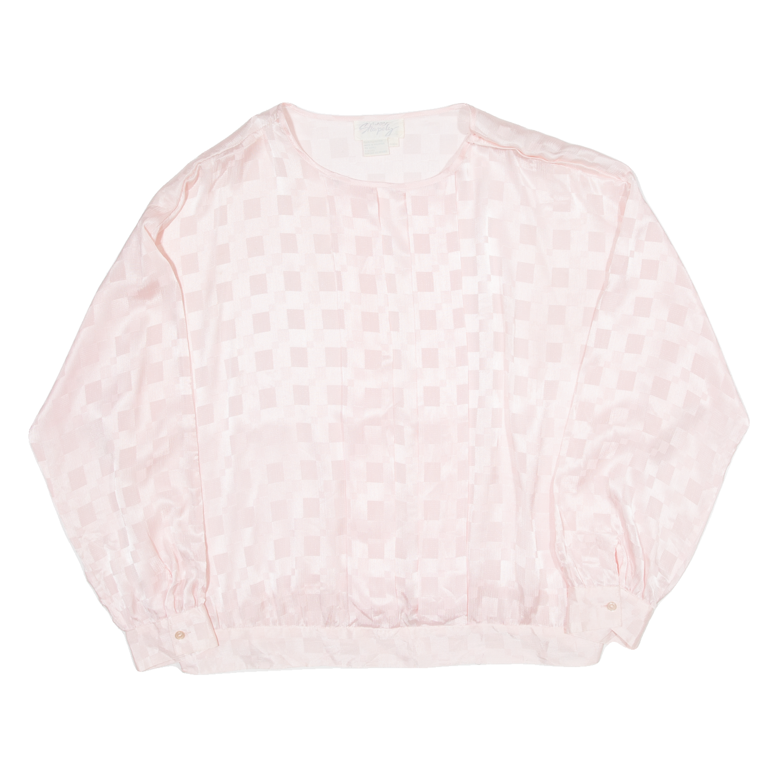 LADY SHAPELY Womens Blouse Pink Roll Neck Long Sleeve 2XL Refurbished - N/A refurbished available on Cerqular
