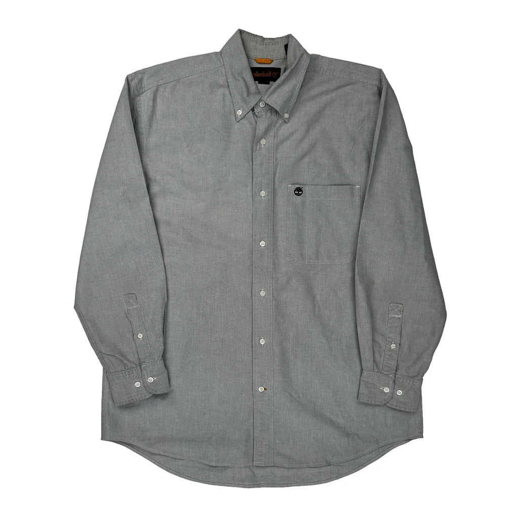 Buy Timberland Shirt - Medium Grey Cotton Refurbished - $38.85 Timberland Shirt - Medium Grey Cotton Refurbished - Thrifted (note: this is a term often used to describe second- refurbished available on Cerqular